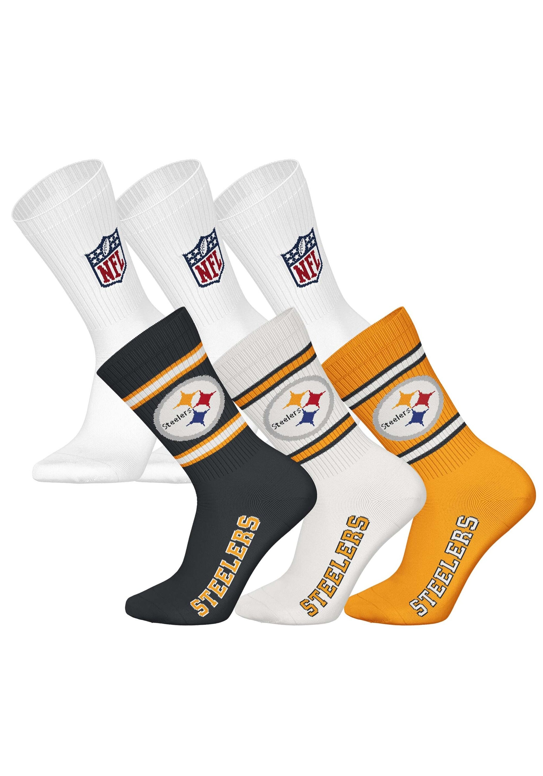 NFL Kurzsocken "Socken NFL 6Pack Crew Socks 6er Pack"