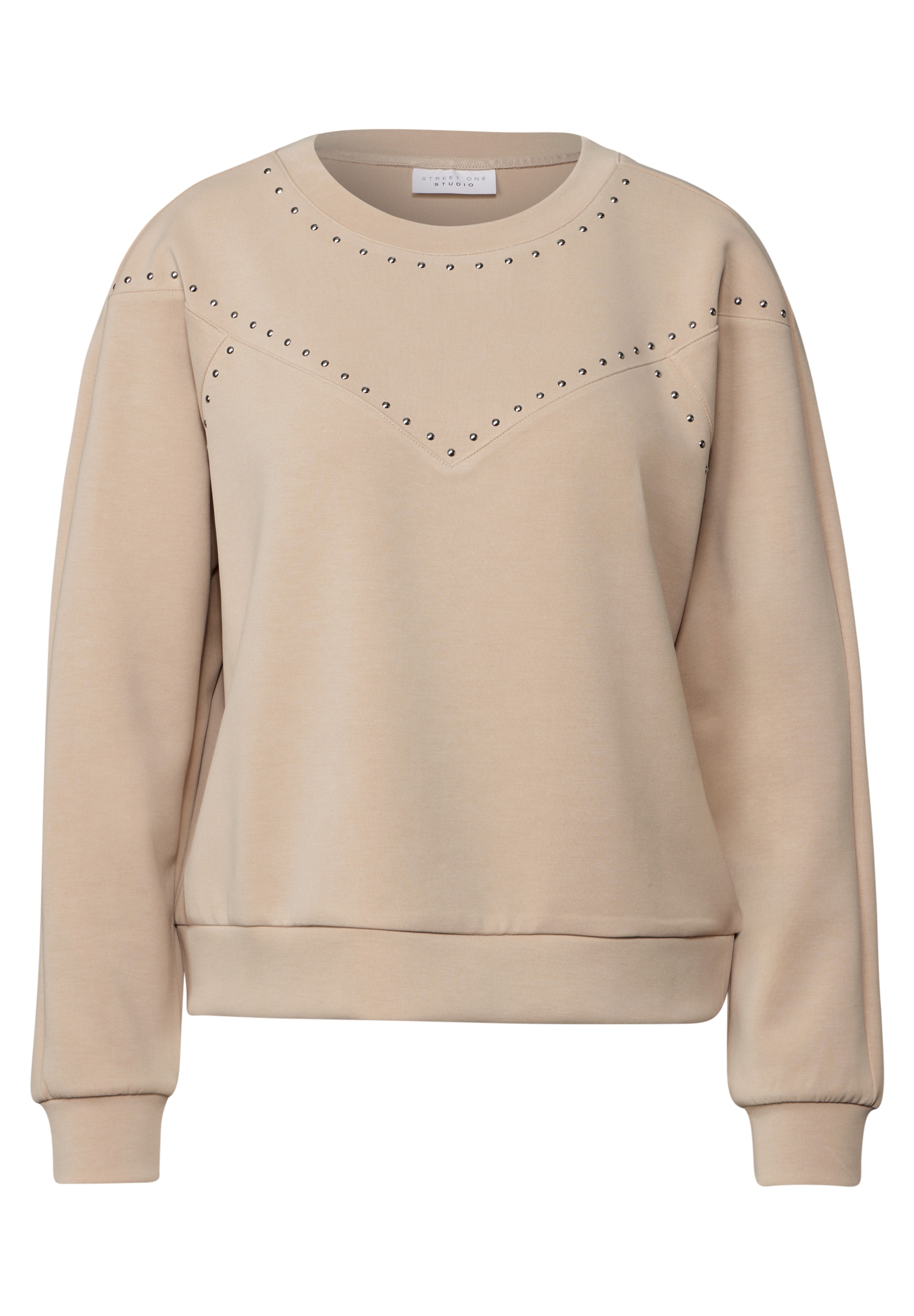 STREET ONE STUDIO Langarmshirt, mit Rundhalsausschnitt