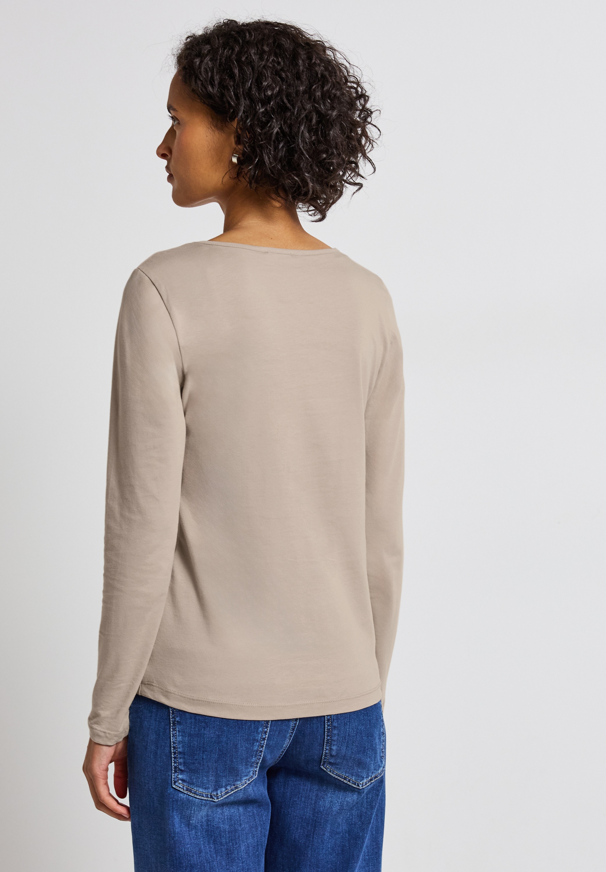 STREET ONE Langarmshirt, aus reiner Baumwolle günstig online kaufen
