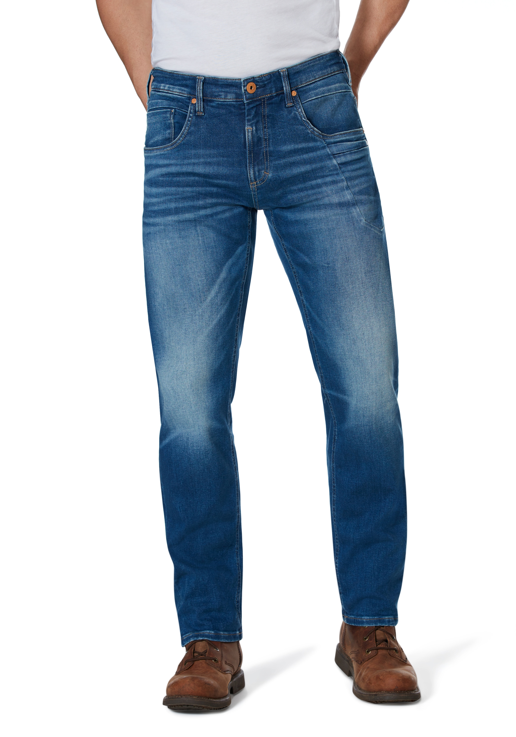 HERO by John Medoox "Baxter Denim Relaxed Fit Jeans" Relaxed Fit Casual Clean Wash Denim Jeans für Herren