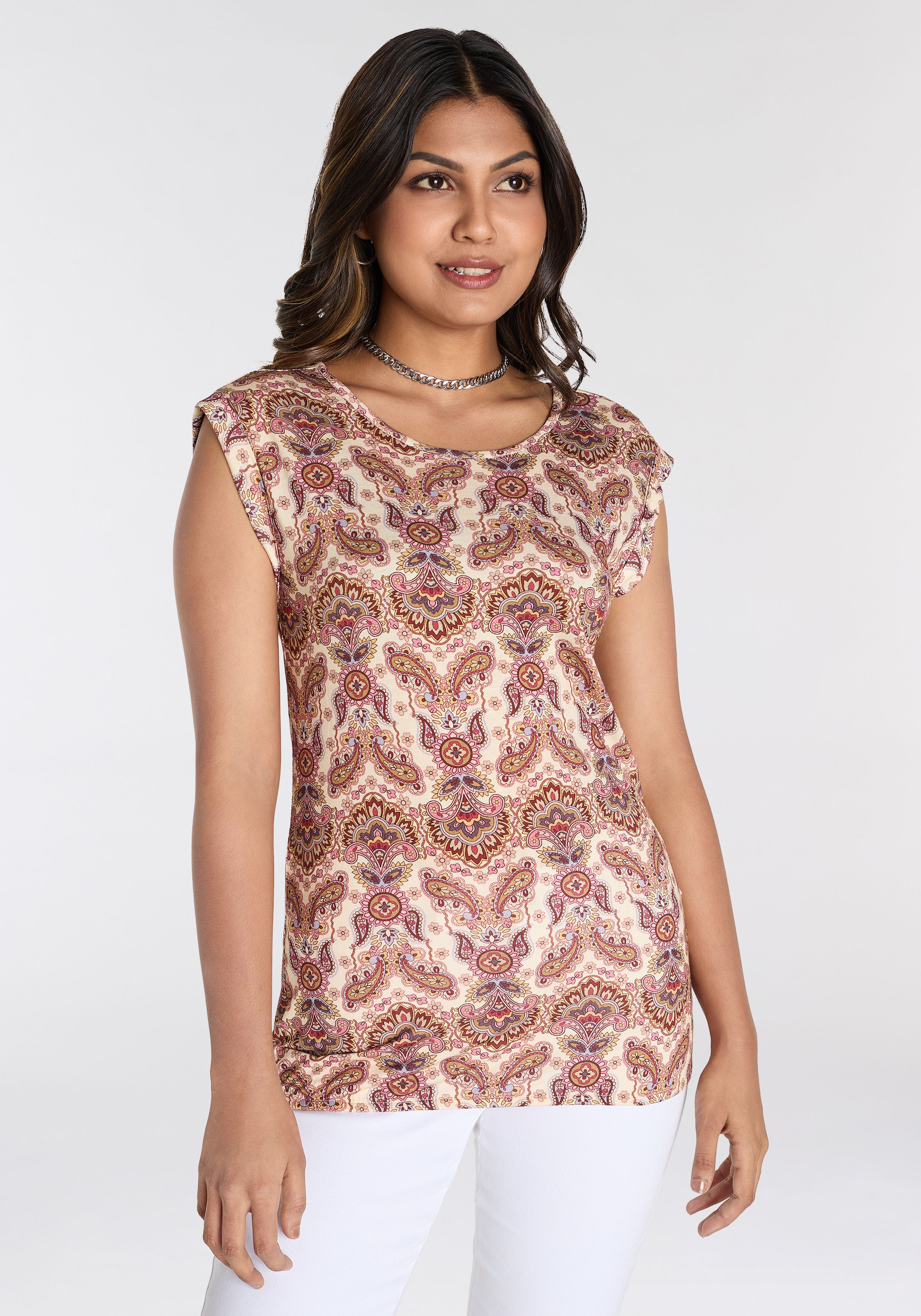 Laura Scott Kurzarmshirt, in angesagtem Allover-Print - NEUE KOLLEKTION