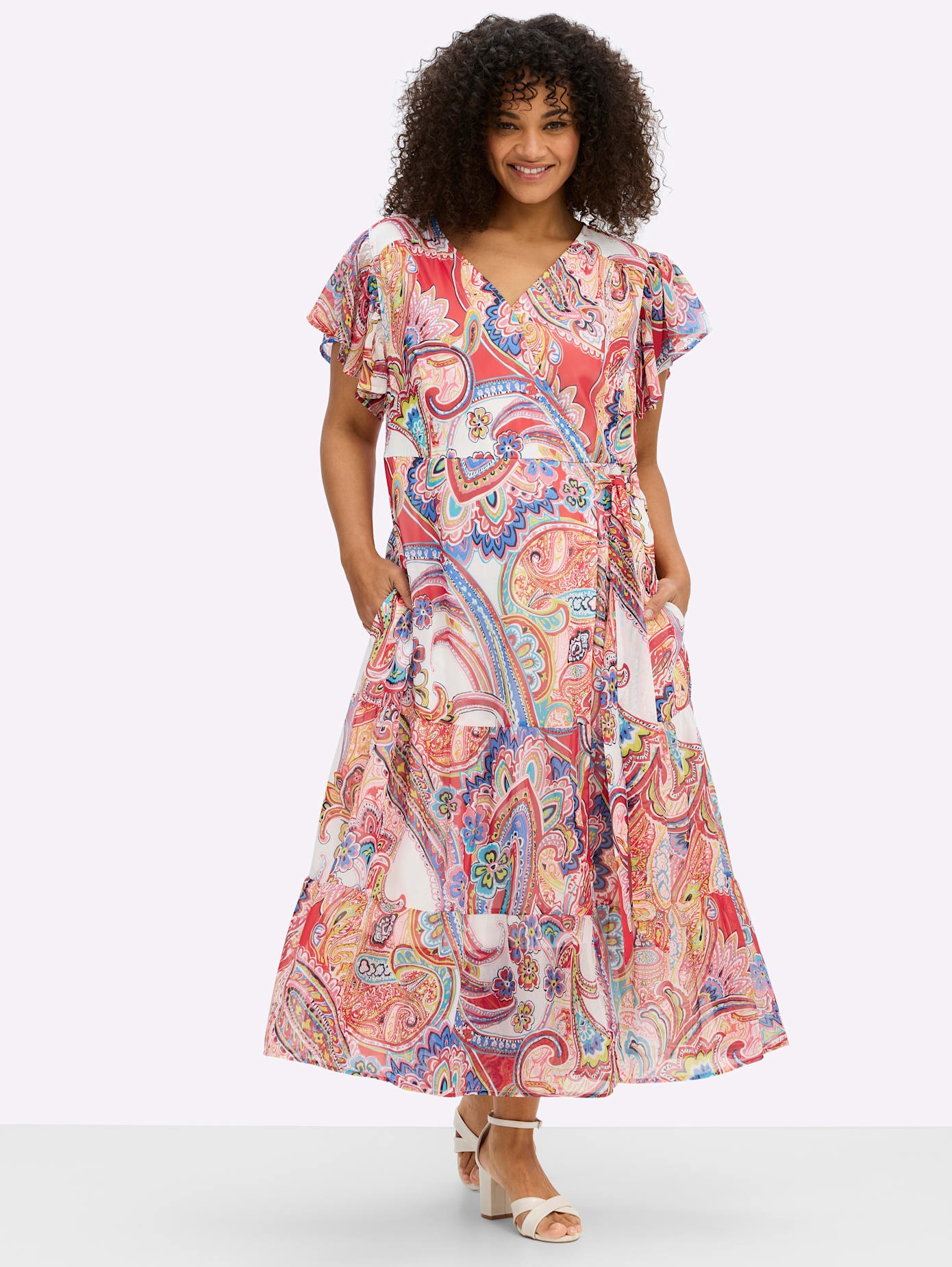 sheego by Joe Browns Sommerkleid "Kleid" Eingrifftaschen
