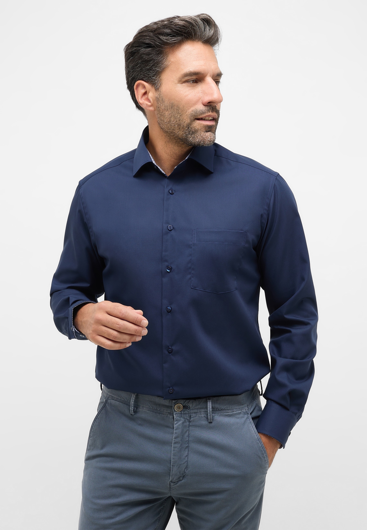 Eterna Langarmhemd "MODERN FIT", NON IRON (bügelfrei) günstig online kaufen