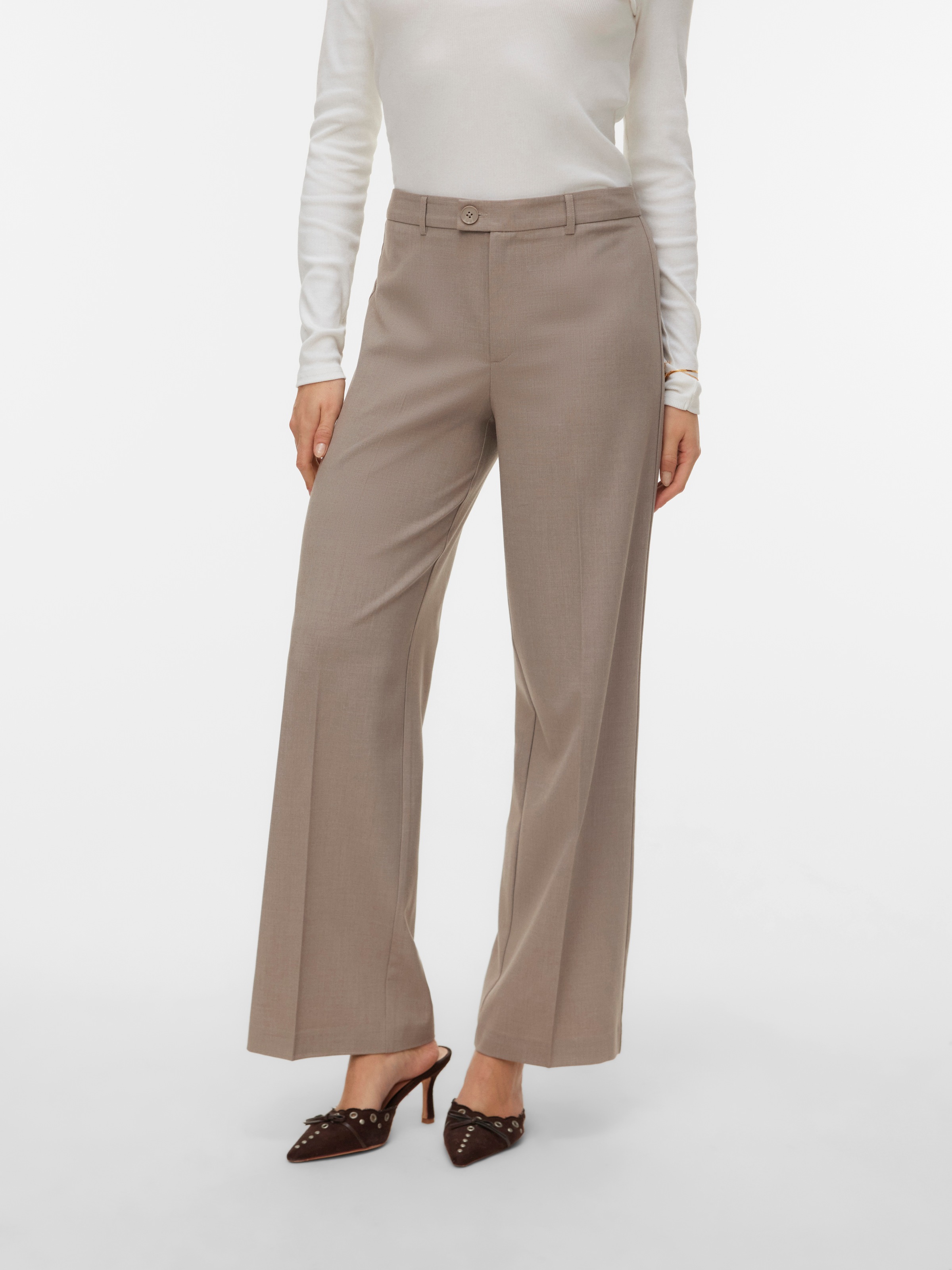 Vero Moda Anzughose "VMTEXAS MW STRAIGHT PANT NOOS" günstig online kaufen