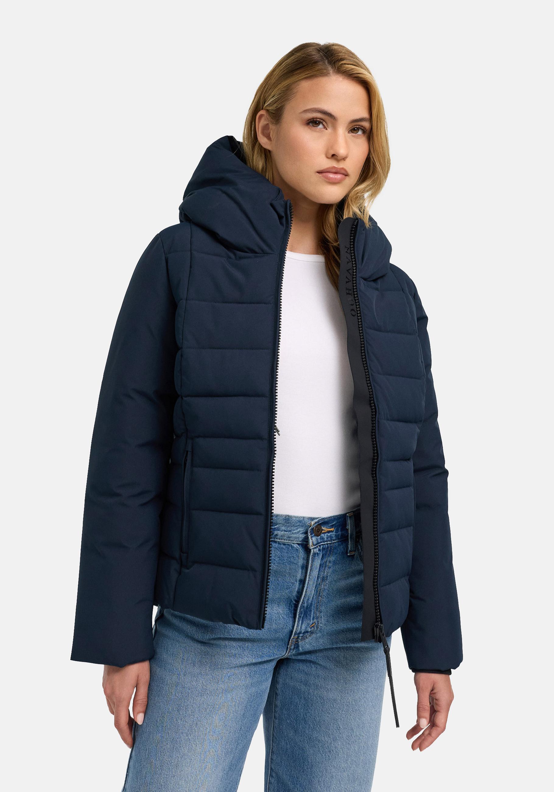 Navahoo Outdoorjacke "Stepptänzchen XIV" mit Kapuze Warme Damen Steppjacke mit Kapuze