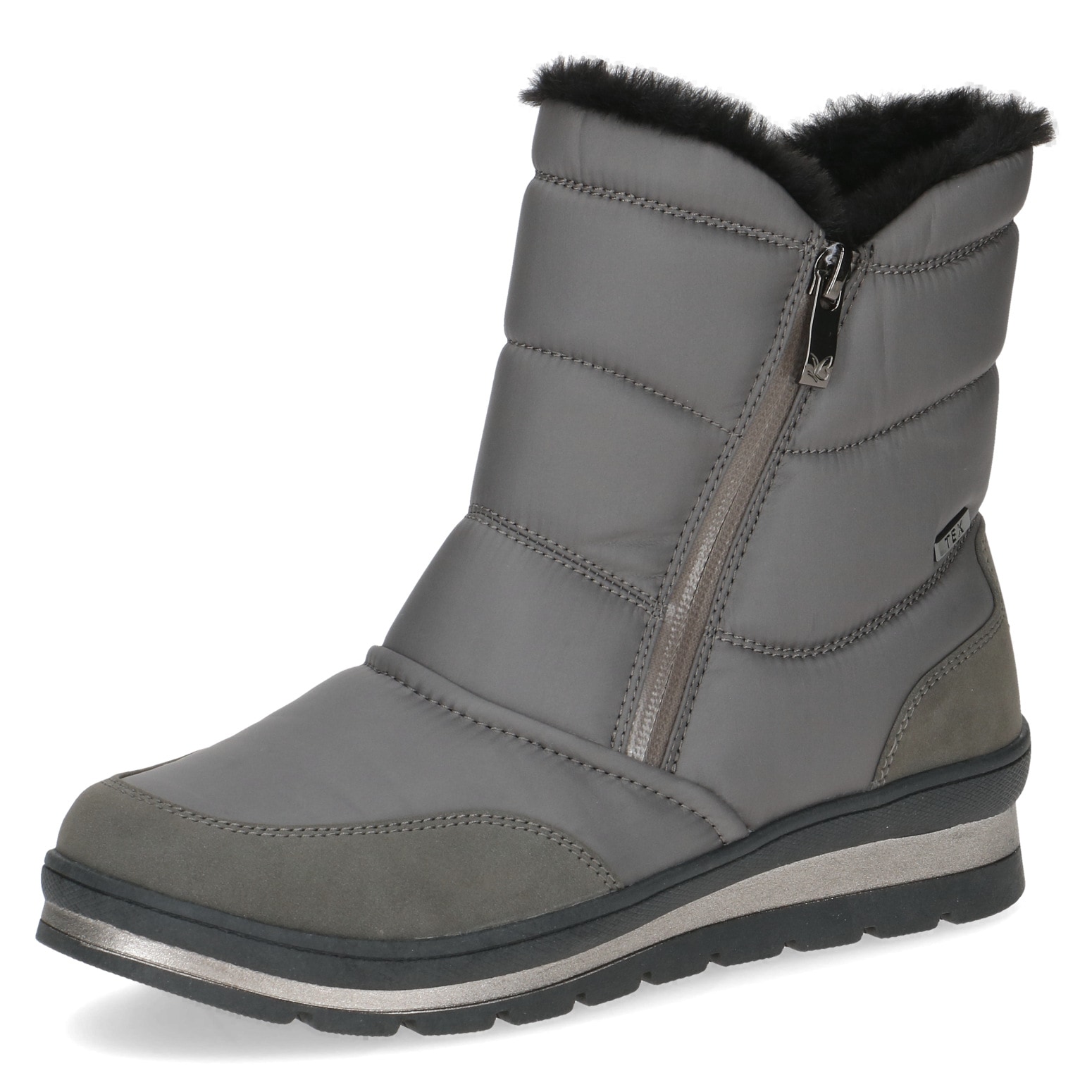 Caprice Snowboots, Keilabsatz, Outdoorboots, Kurzstiefel mit Fellimitat am günstig online kaufen