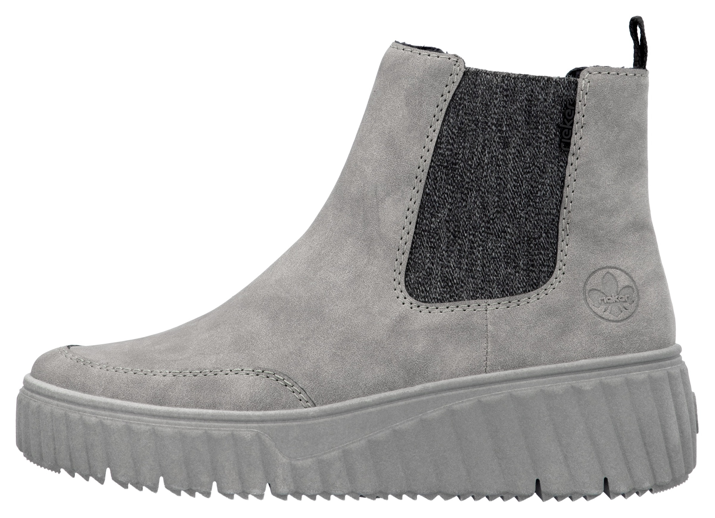 Rieker Chelseaboots, Schlupfboots, Keilstiefelette mit Anziehlasche