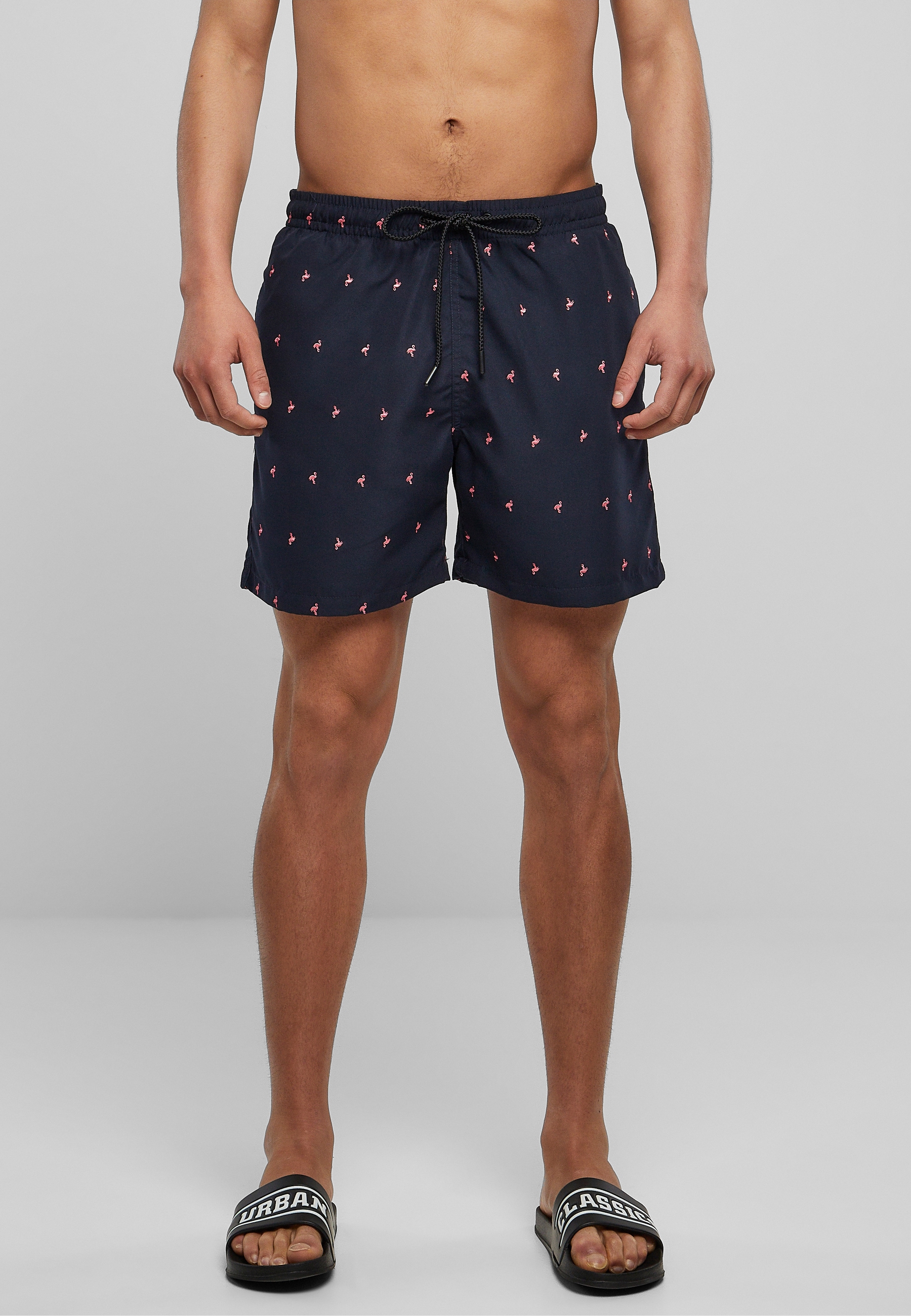 URBAN CLASSICS Badeshorts "Urban Classics Herren Embroidery Swim Shorts"