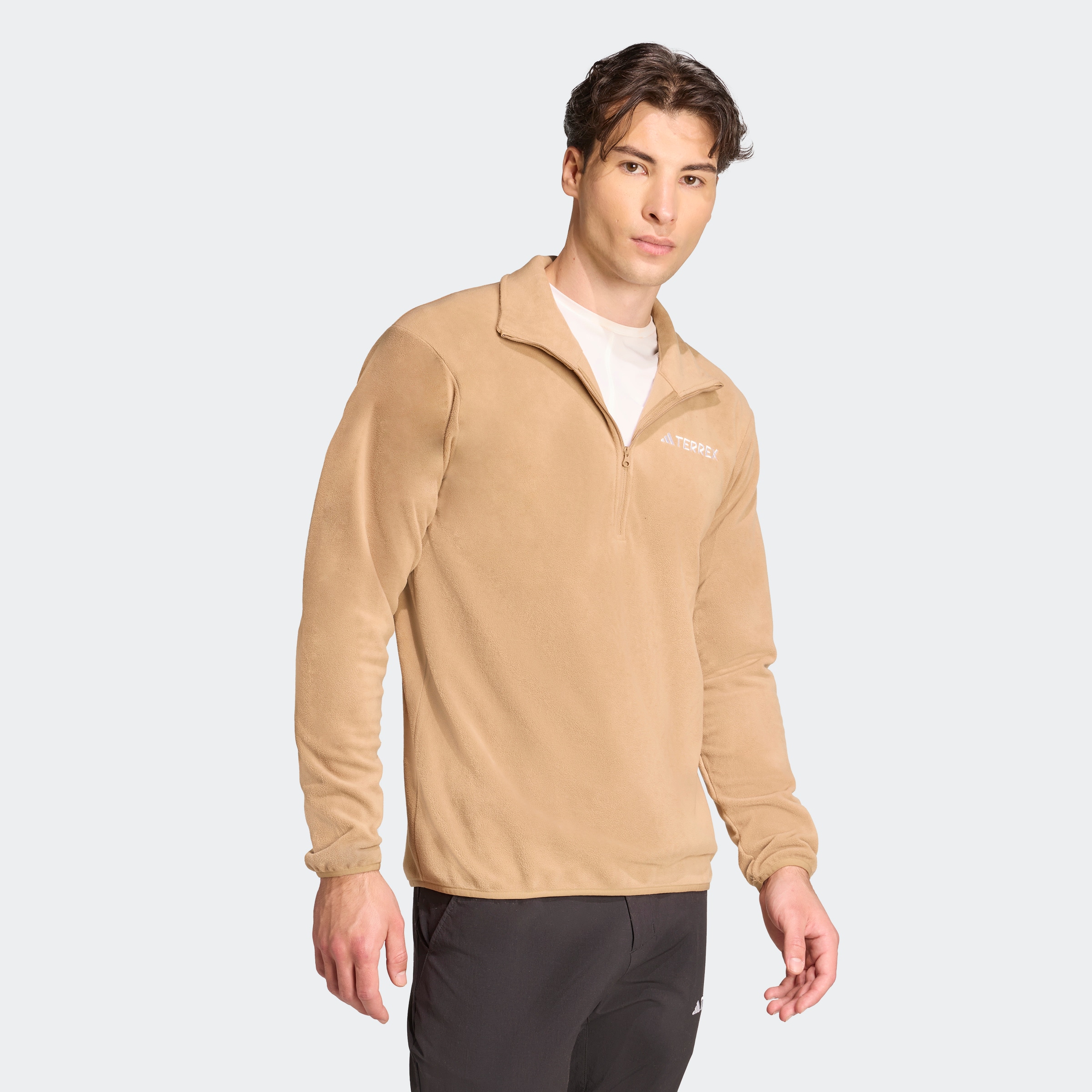 adidas TERREX Fleecepullover "MT ESS HZ FL", mit Reißverschluss, aus Polyester, sportlicher Stil