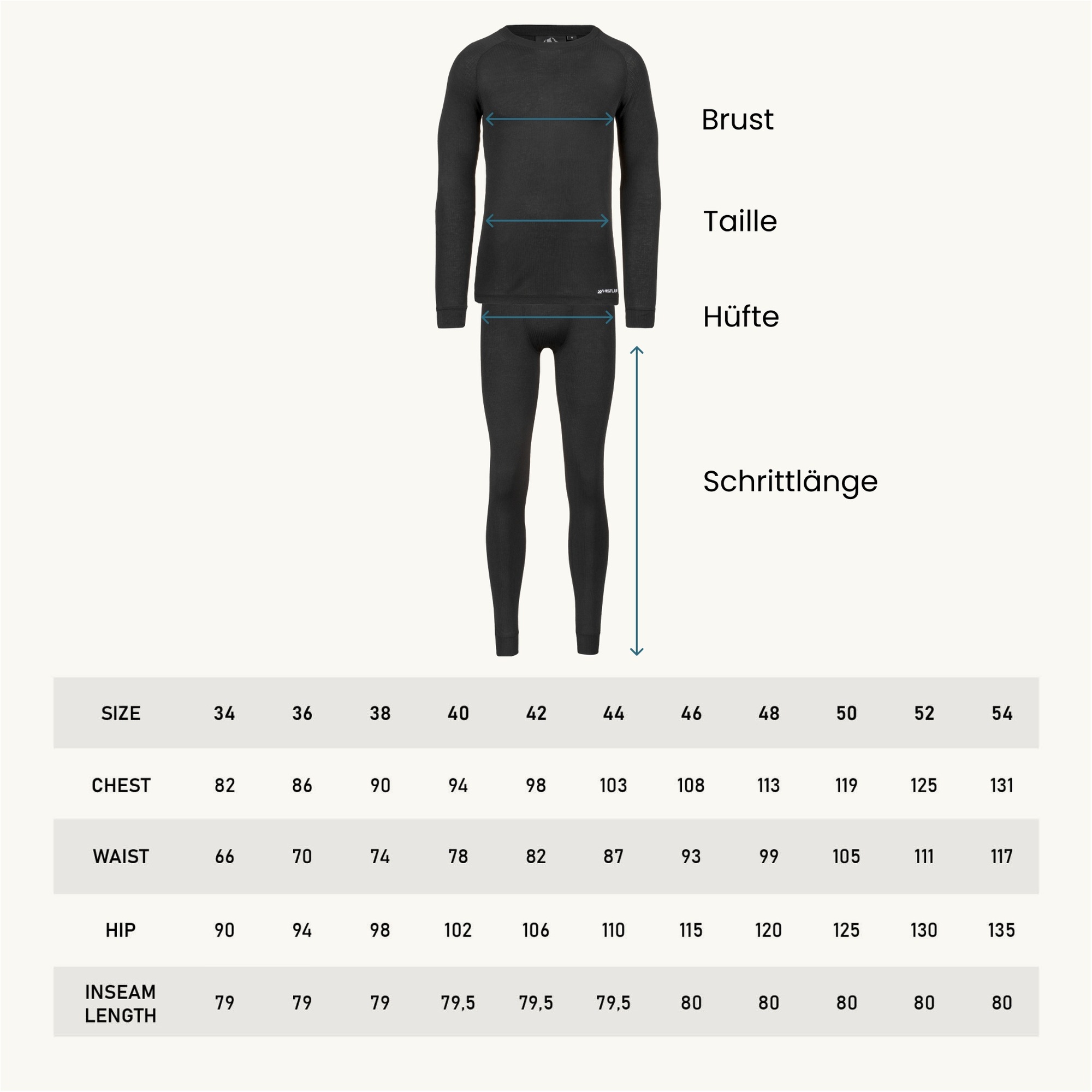 WHISTLER Funktionsshirt »Funktionswäsche-Set Oppdal« 2 Stk. tlg. mit Langarmshirt und Tight
