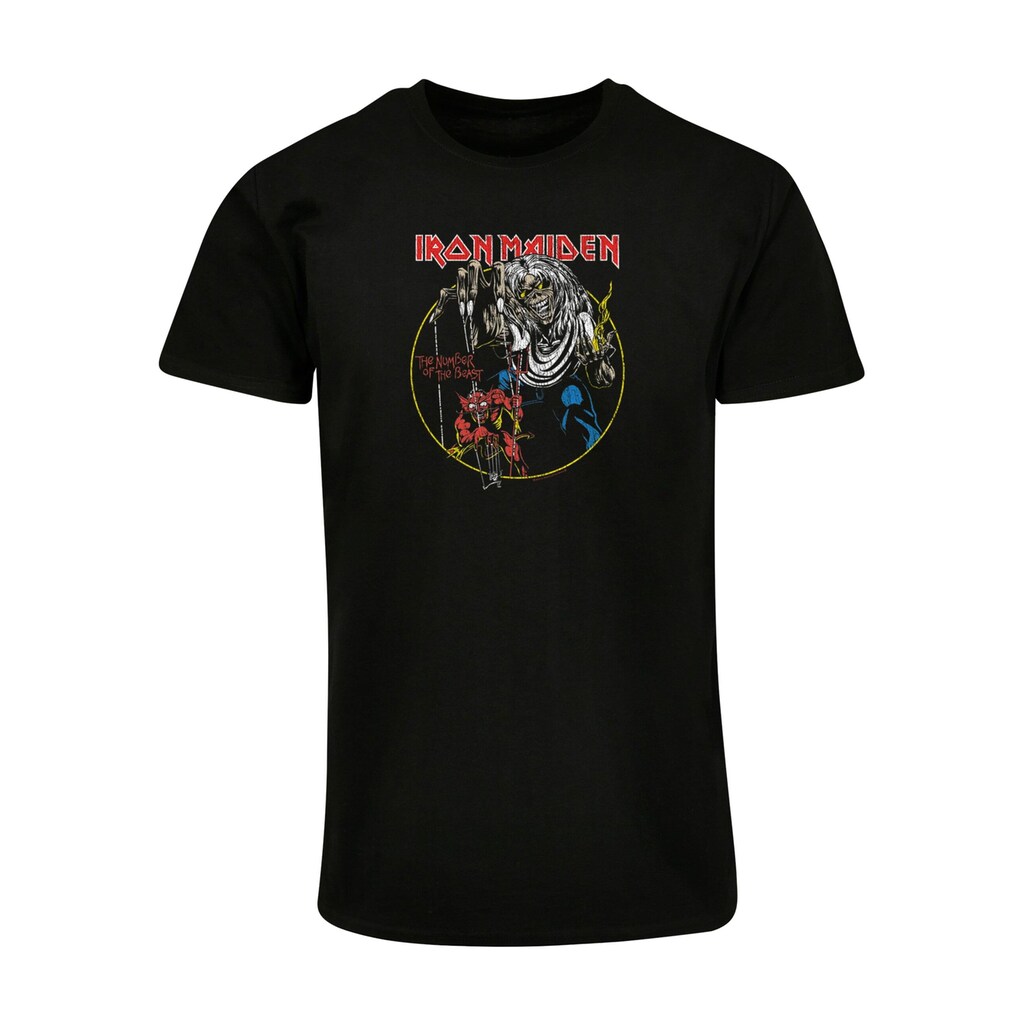 Merchcode T-Shirt »Merchcode Herren Iron Maiden - Colours Circle Basic T-Shirt«, (1 tlg.)