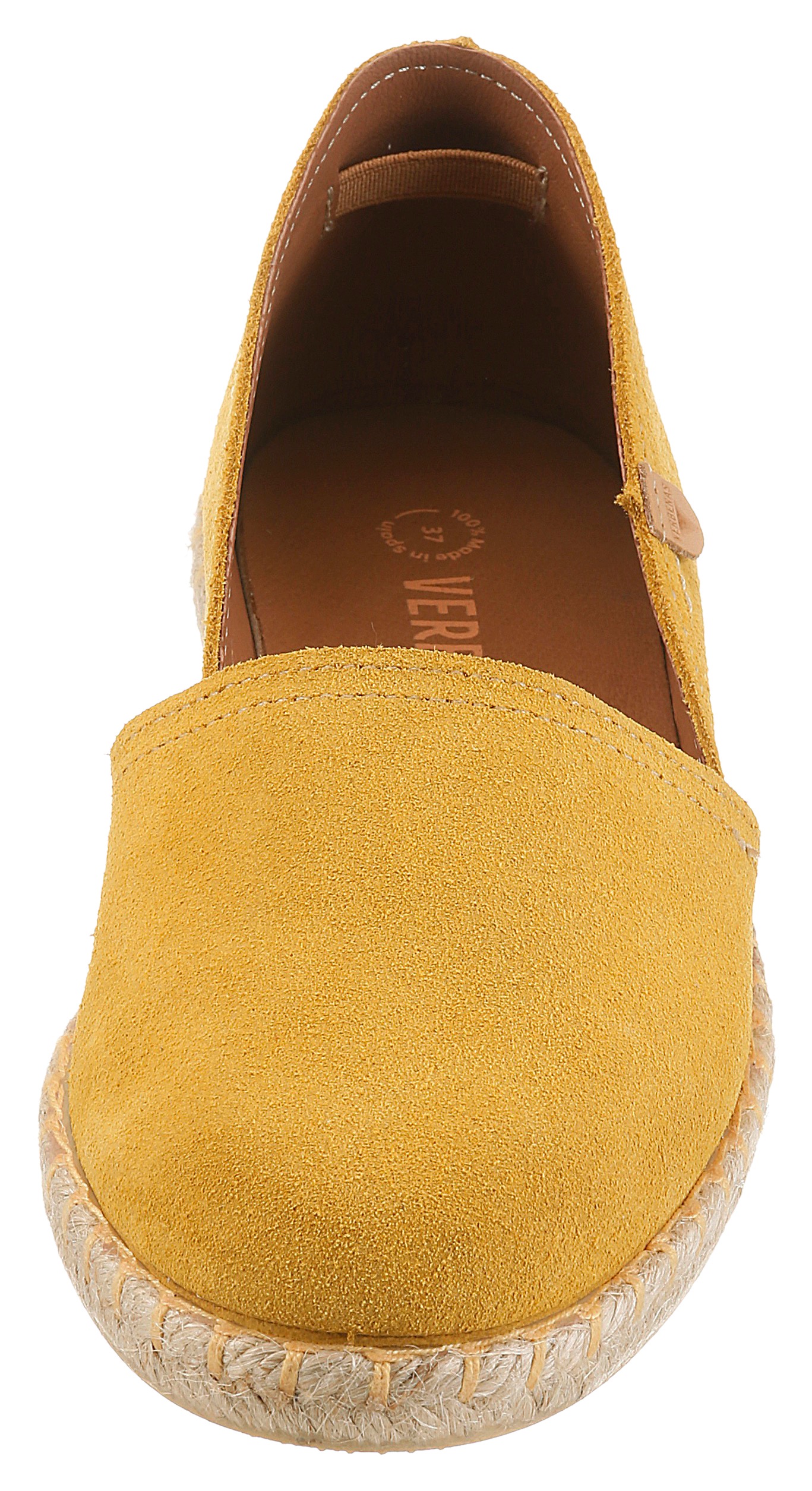 Verbenas Carmen Serraje Espadrille Yellow Size 38 3