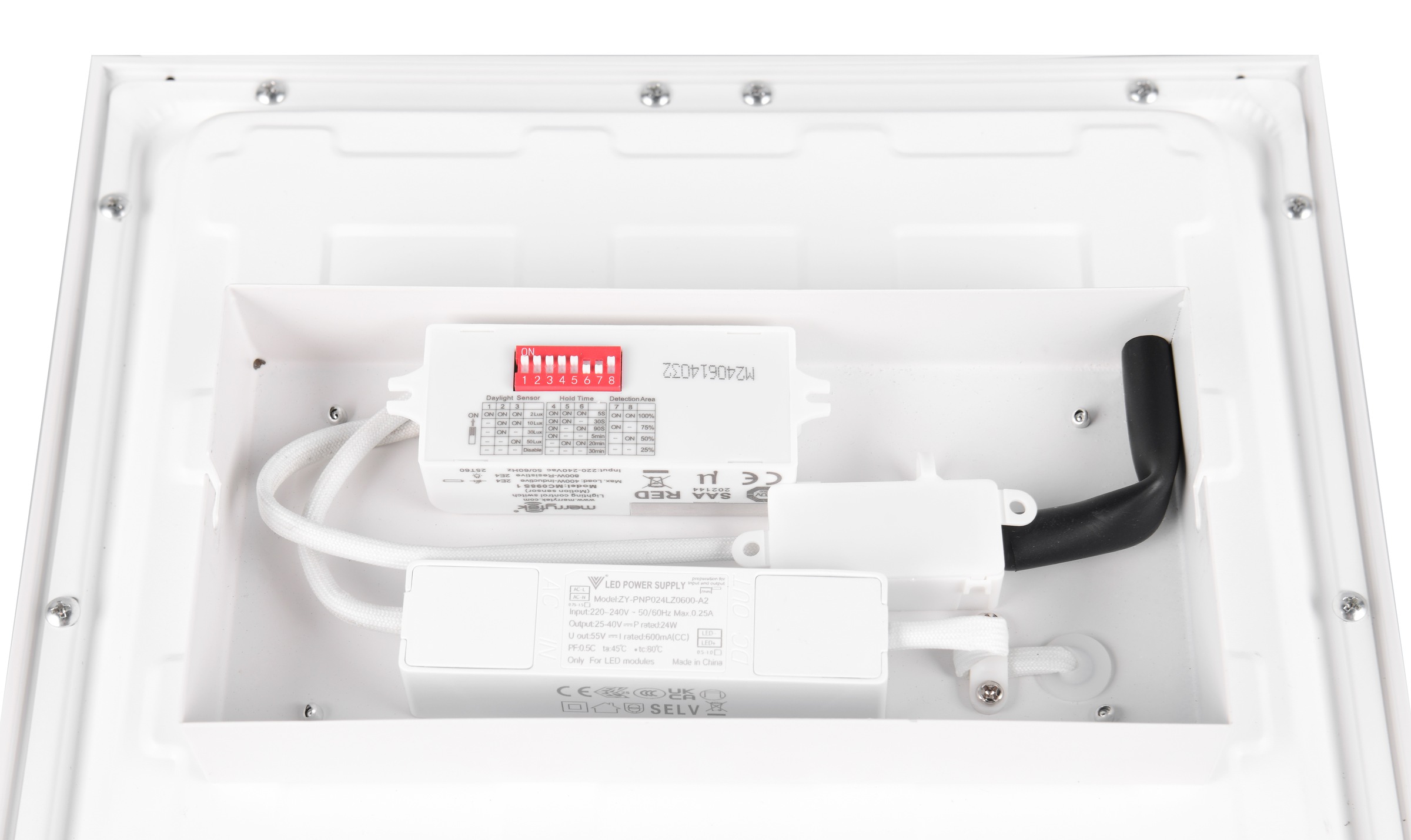 REALITY Leuchten LED Deckenleuchte »SIRIUS, LED Deckenlampe mit Bewegungsmelder, Dämmerungssensor IP20«, 1 flammig, Leuchtmittel LED-Board | LED fest integriert, als Wandleuchte oder Deckenleuchte indoor montierbar, 2050 Lumen 3000K
