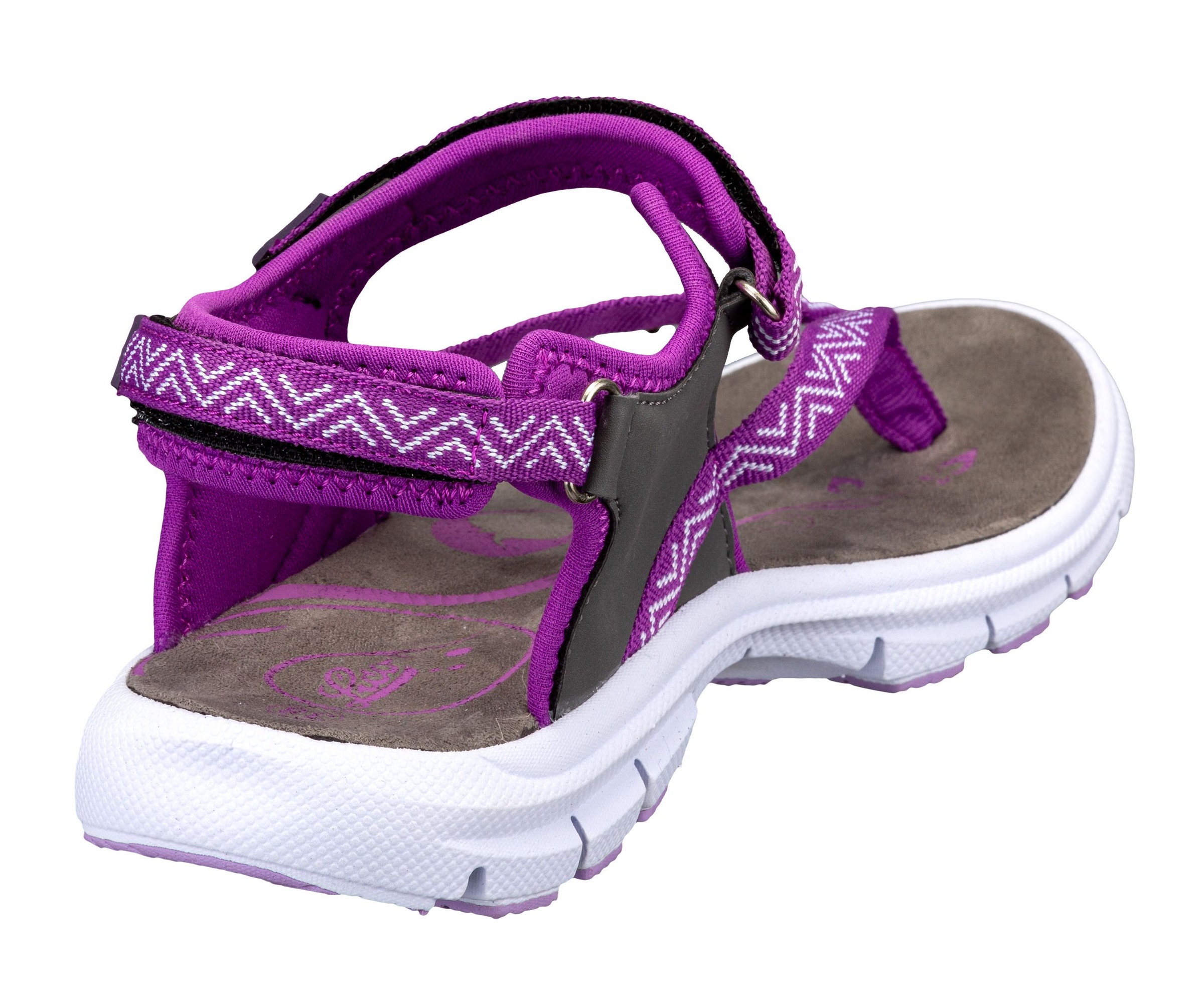 Sandale LICO "Sandale Lagos V", Damen, Gr. 39, lila, Synthetik, Schuhe Outdoorsandale Sandale Zehenstegsandale 3