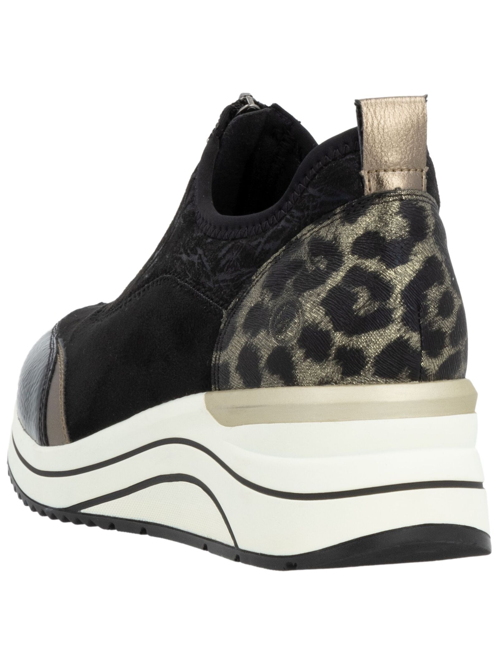 Sneaker REMONTE "Remonte Sneaker Lederimitat/Textil", Damen, Gr. 40, schwarz (schwarz kombi), Lederimitat, Textil, Schuhe Sneaker 3
