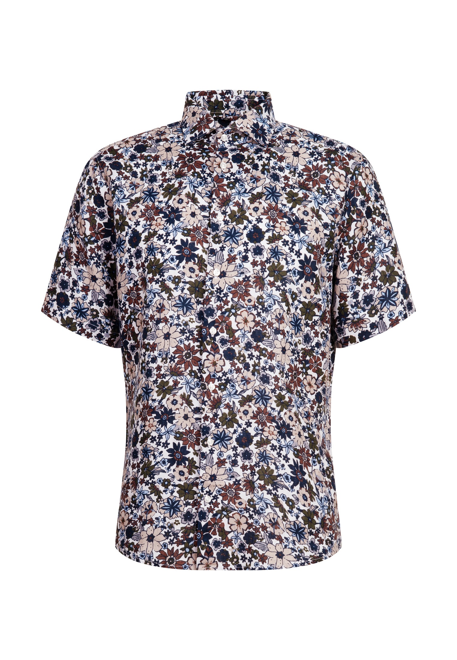 seidensticker Businesshemd »Regular«, Regular Kurzarm Kentkragen Floral