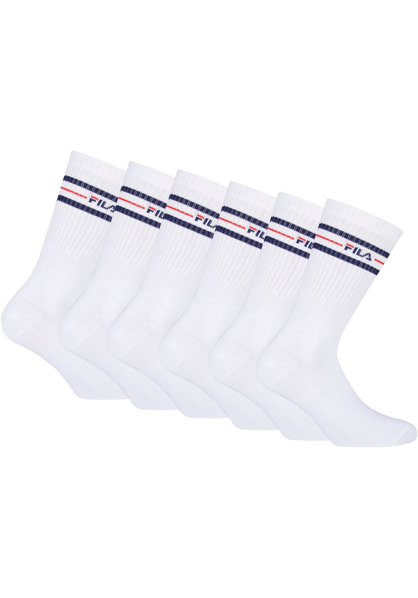 Fila Socken "UNISEX LIFESTYLE PLAIN SOCKS" 6 Paar tlg. mit eingestricktem L günstig online kaufen