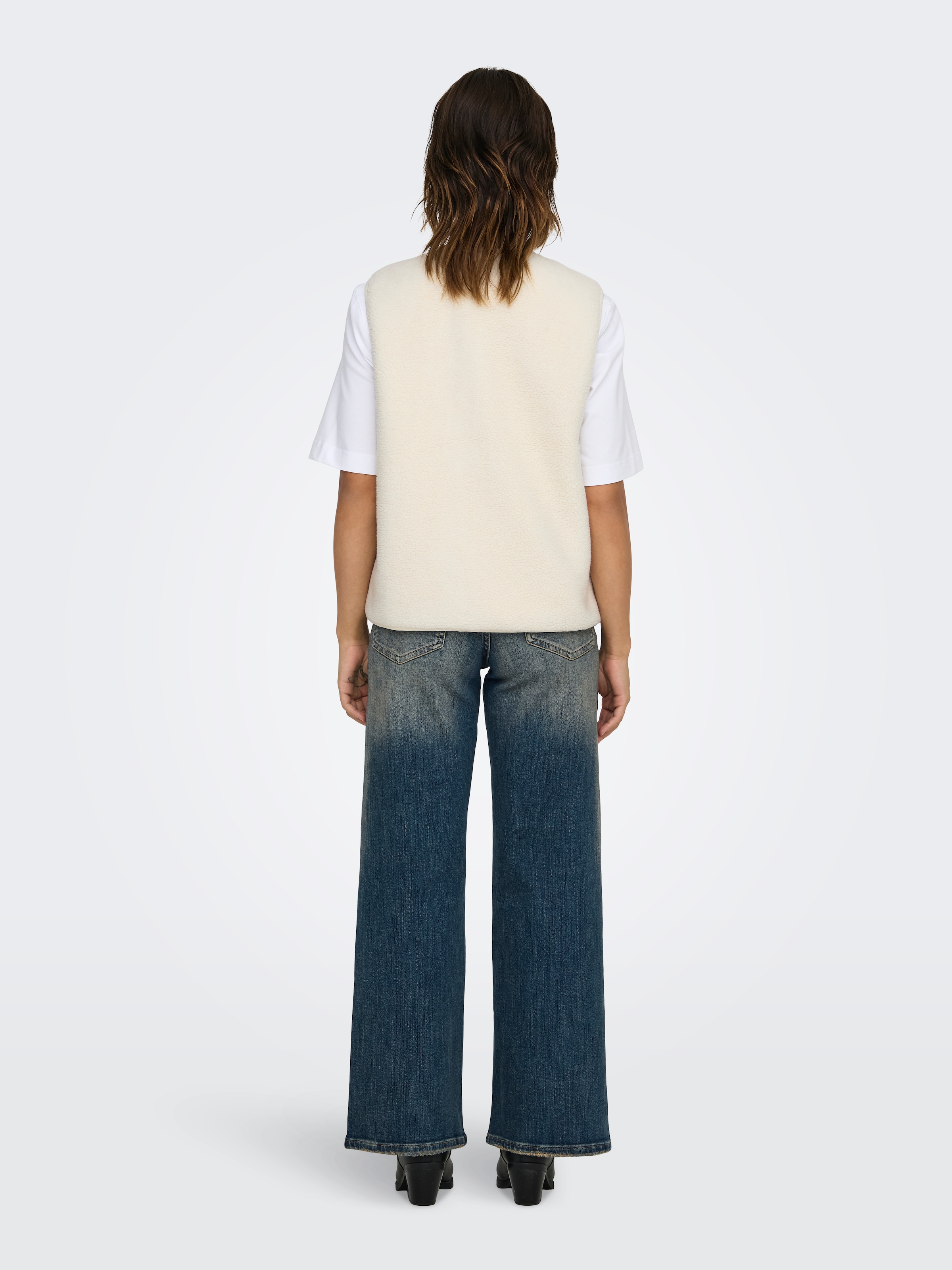 ONLY Plüschweste »ONLBABY LIFE TEDDY VEST PNT CS« Kunstfaser Plüsch