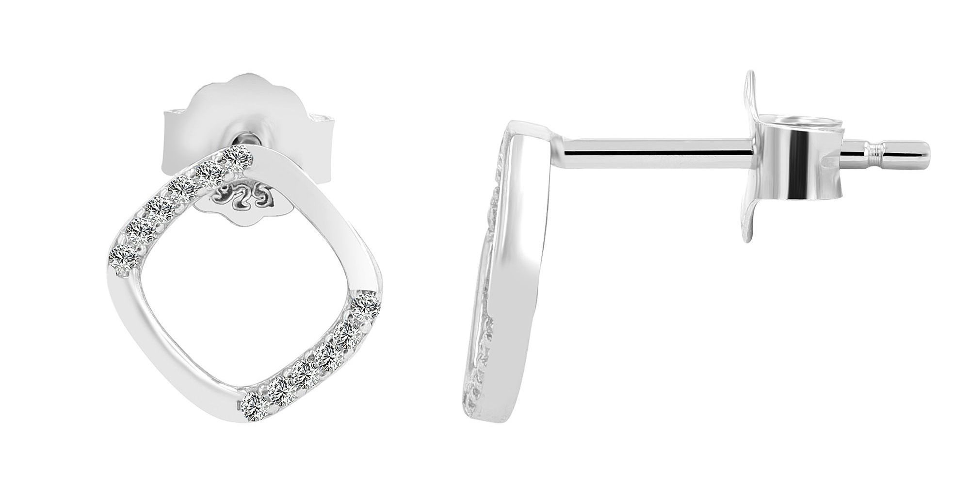 Adelia's Women's Earrings 925 Sterling Silver Silver 2