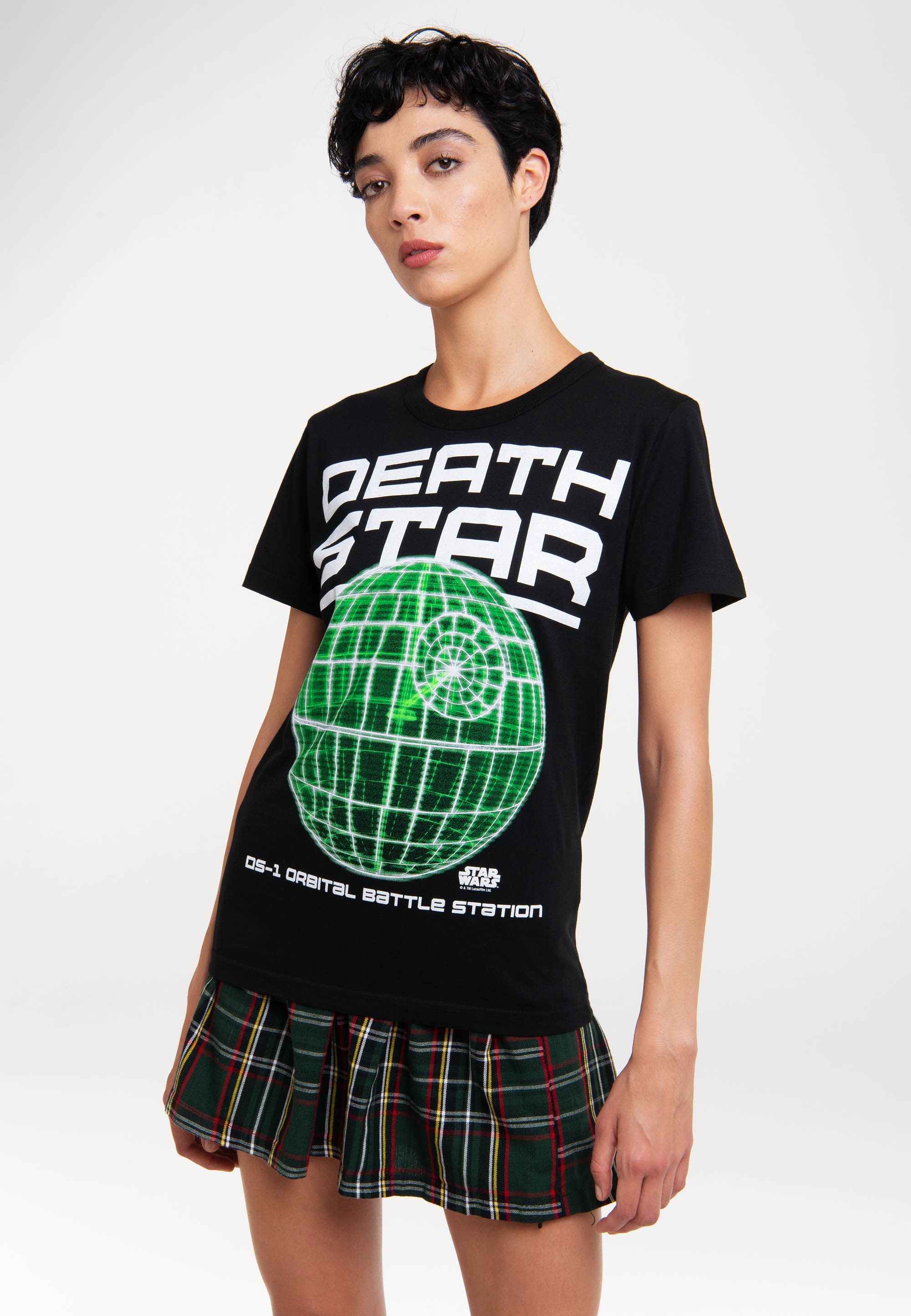 LOGOSHIRT T-Shirt »Star Wars - Death Star«, mit coolem Print