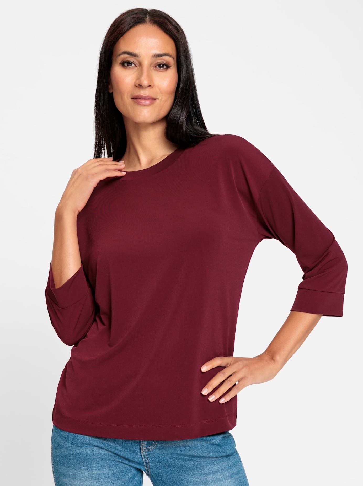 heine 3/4-Arm-Shirt "Shirtbluse" 1 Stk. tlg. günstig online kaufen