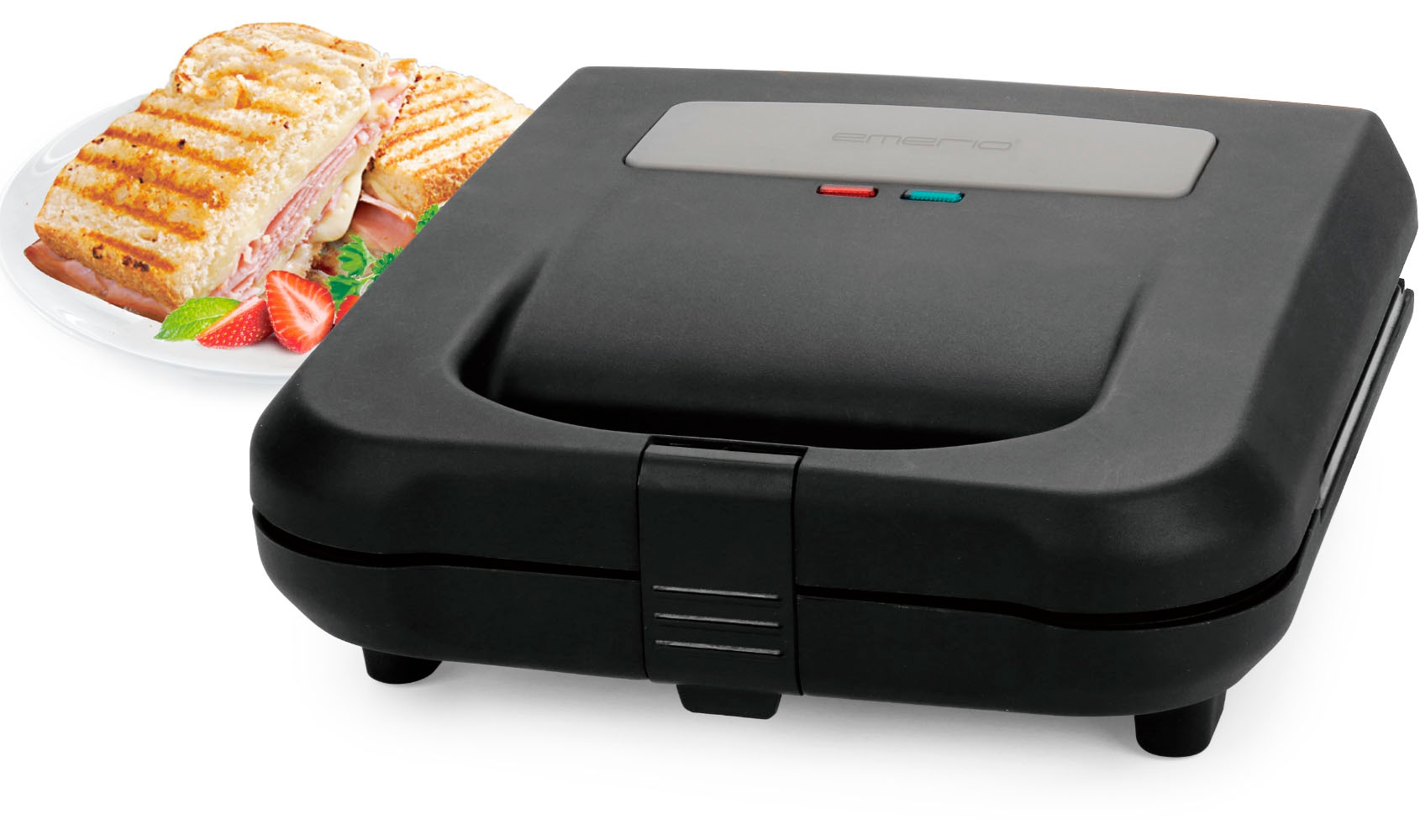 Emerio Sandwichmaker "ST-130038 Panini-Grill, Kontaktgrill", 700 W