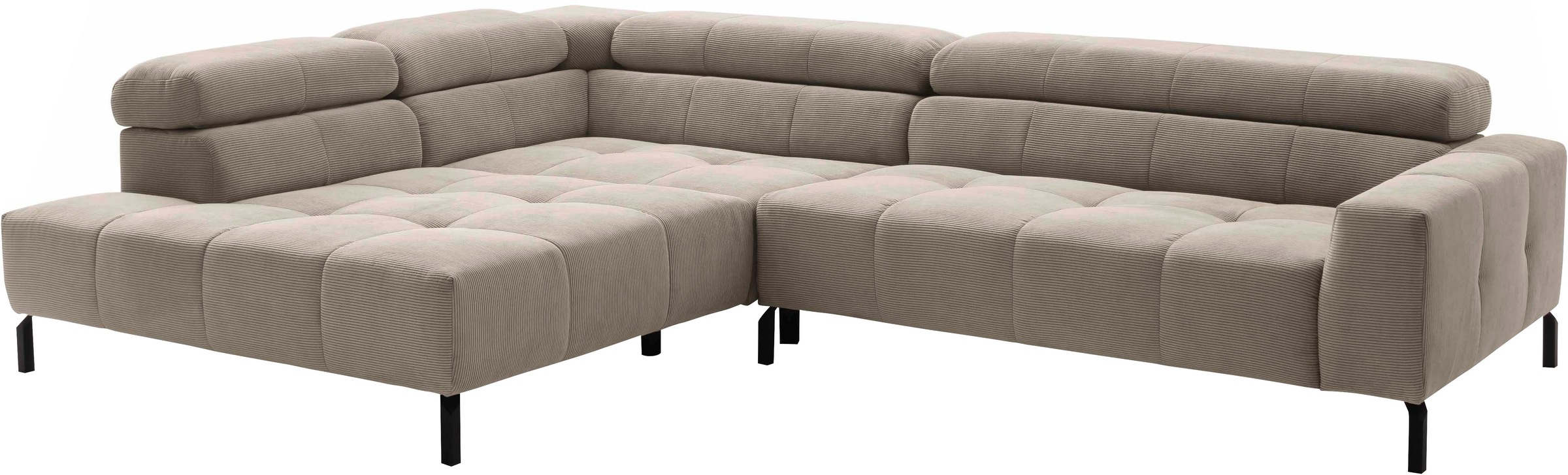 PLACES OF STYLE Ecksofa "Claya, L-Form, incl. Kopfteilverstellung, Breite 3 günstig online kaufen