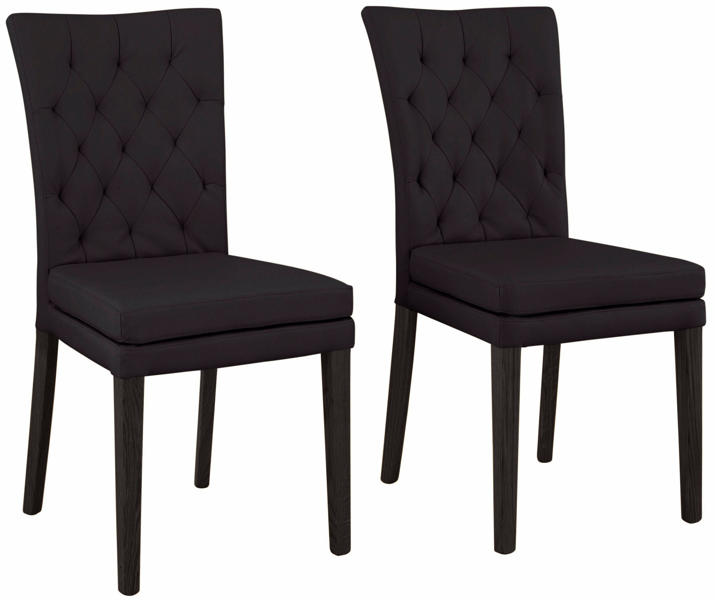 Home affaire 4-Fußstuhl "Colorado" (Set) 6 Stk.Beine aus Buche, wengefarben günstig online kaufen