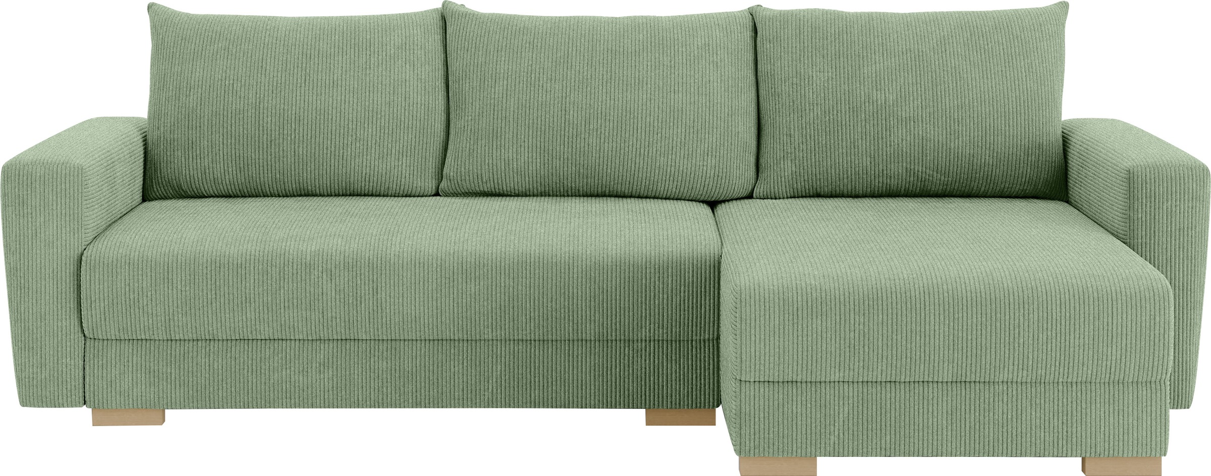 INOSIGN Ecksofa »MAGHERA universell Schlafsofa mit Bettkasten, Maße B/T/H: 255/142/84cm«, L-Form mit Recamiere rechts oder links montierbar, hoher Sitzkomfort