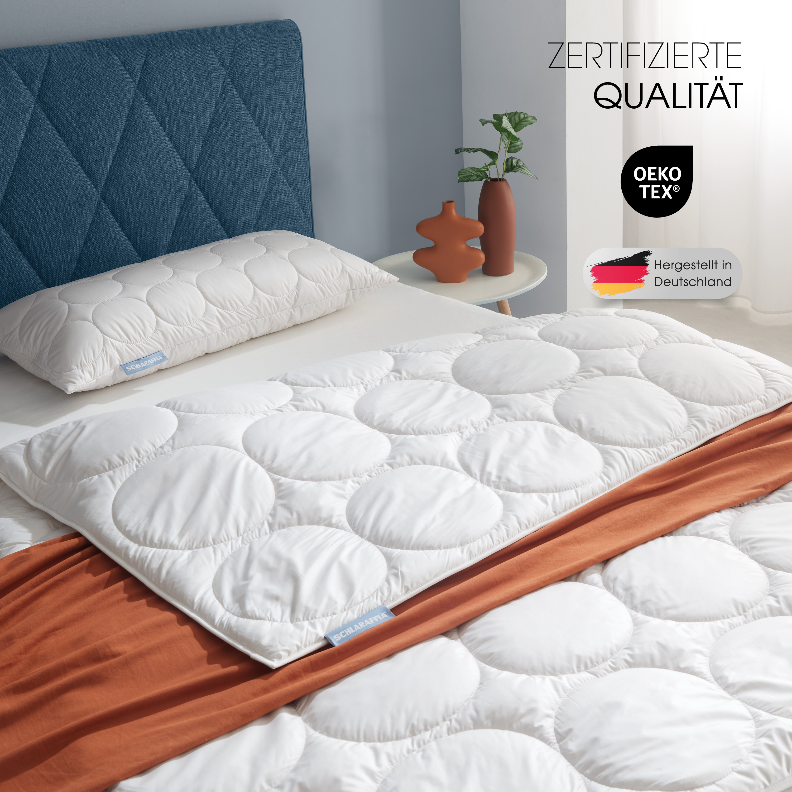 Schlaraffia Naturhaarbettdecke "Steppbett, ALBA, Alpakahaar, Ganzjahresdecke, 4-Jahreszeiten" normal Füllung 100 % Alpakahaar 1 Stk. tlg. Klimatisierend, Bettdecke 135x200, 155x220 cm, Made in Germany