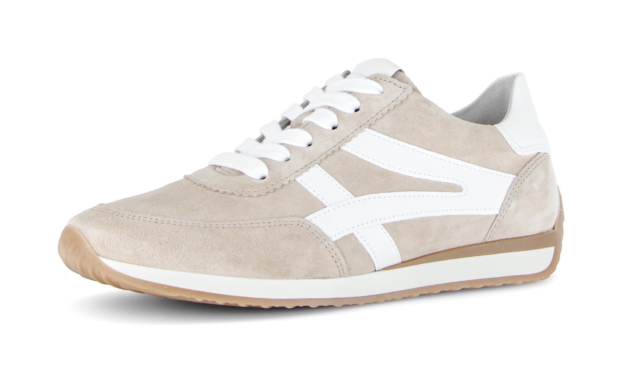 Gabor Keilsneaker »Davos«  , Freizeitschuh, Komfortschuh, Schnürschuh mit Kontrastbesatz, H-Weite