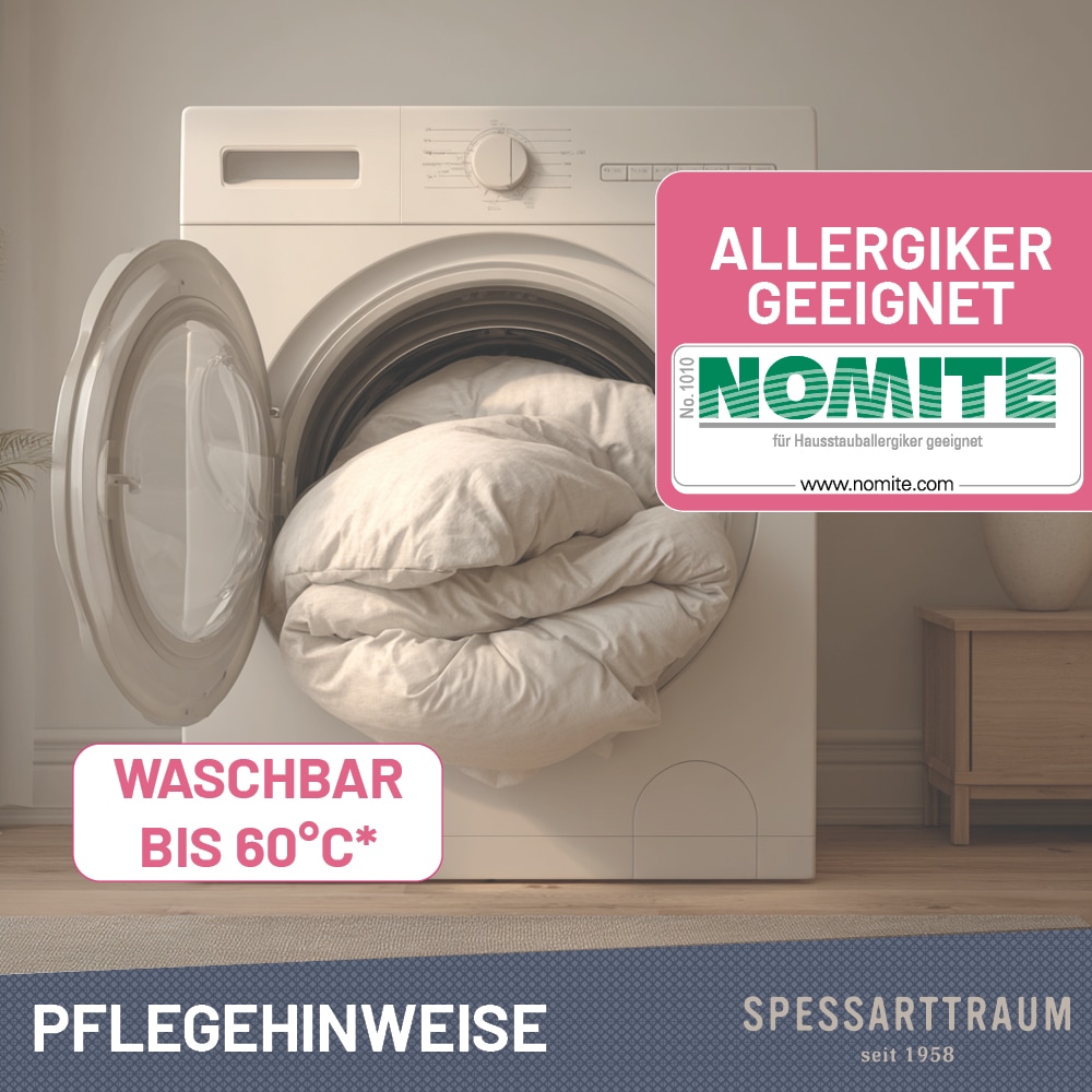 SPESSARTTRAUM Gänsedaunenkopfkissen »Premium«, Füllung: 60% Gänsedaunen, 40% Gänsefedern, Bezug: 100% Baumwolle, (2 St.), hergestellt in Deutschland, allergikerfreundlich, im Set günstiger