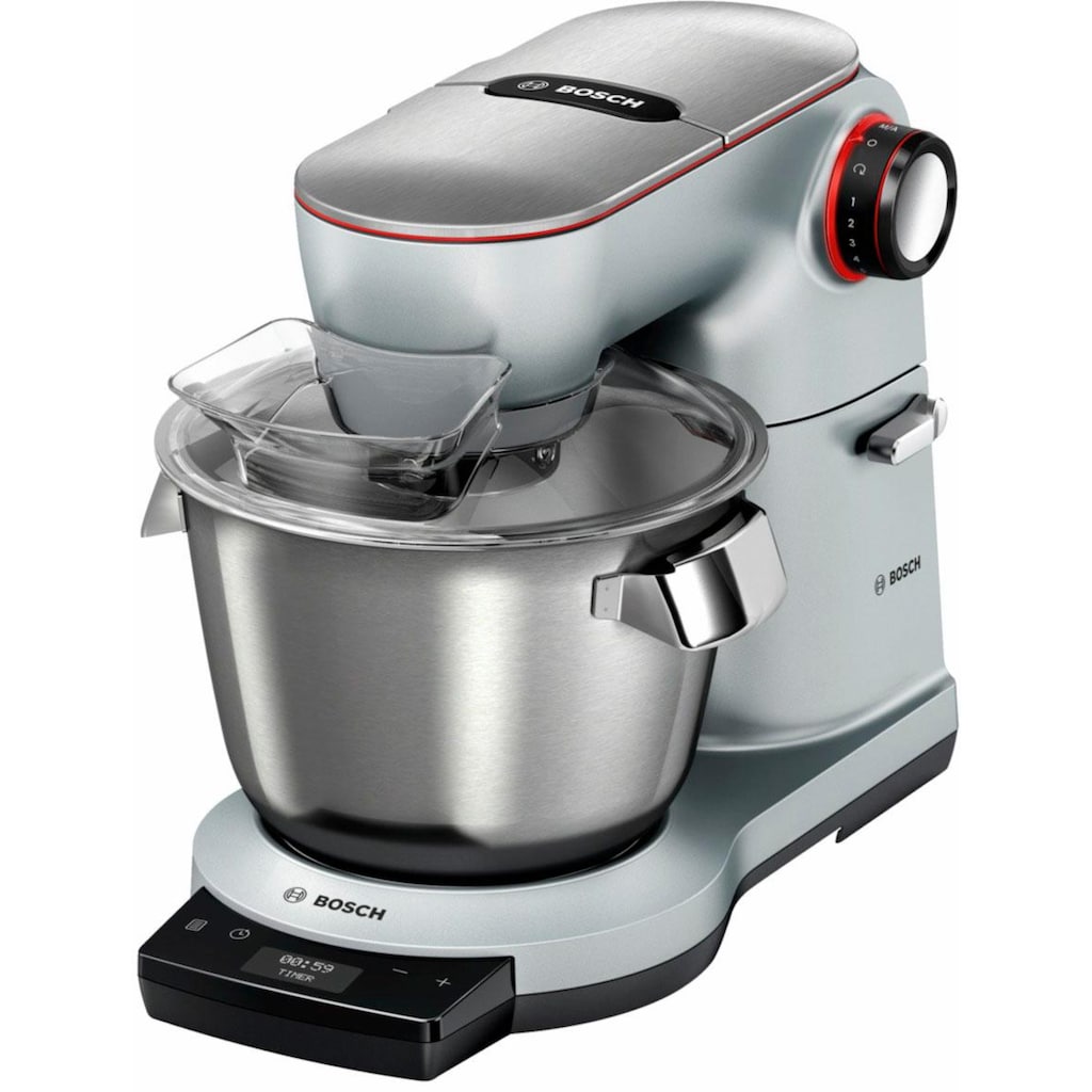 BOSCH Küchenmaschine »OptiMUM MUM9DT5S41«, integrierter Timer, diverses Zubehör, Knethaken, Schlag-, Silikonbesen