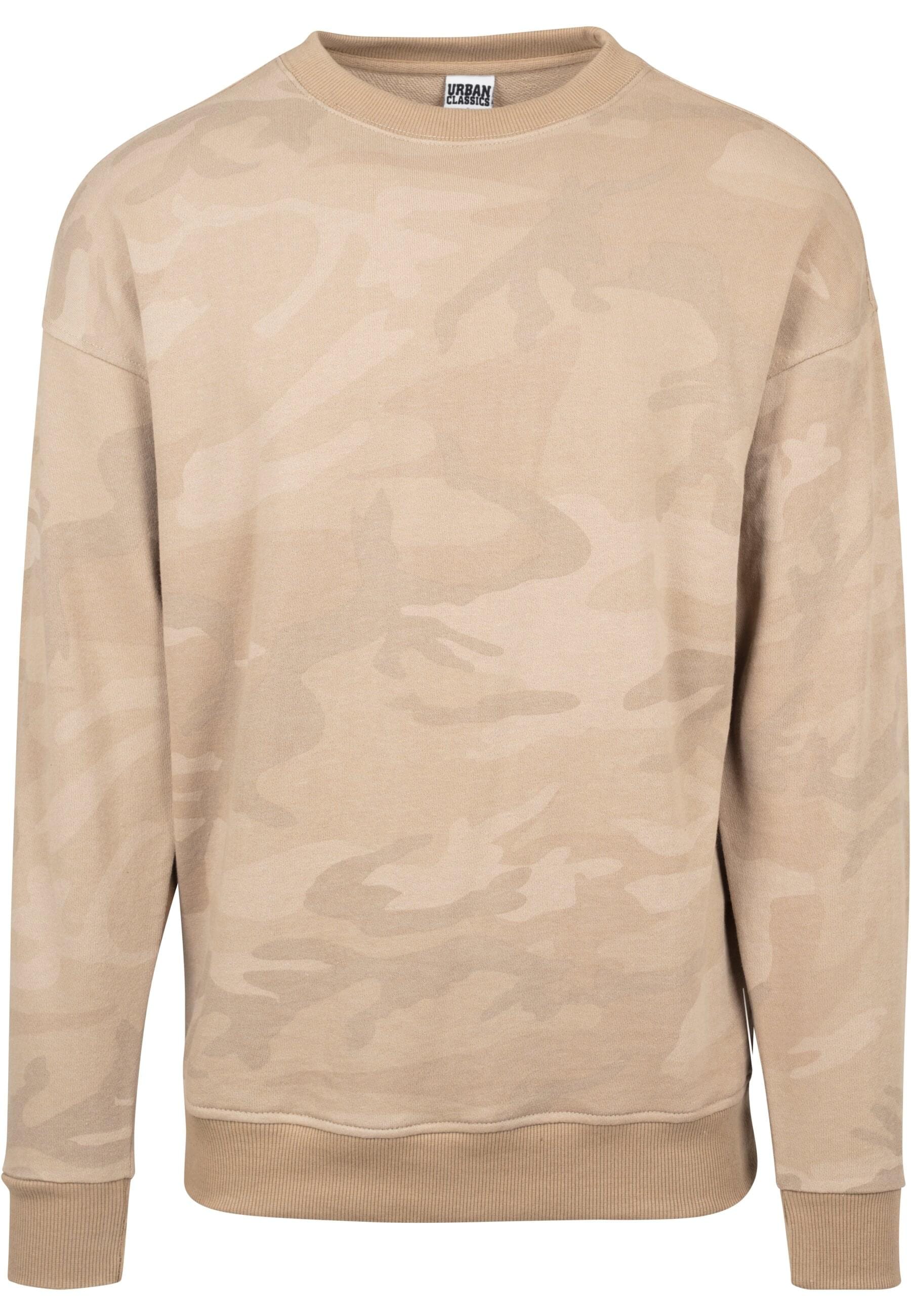 URBAN CLASSICS Rundhalspullover "Urban Classics Herren Camo Crewneck"