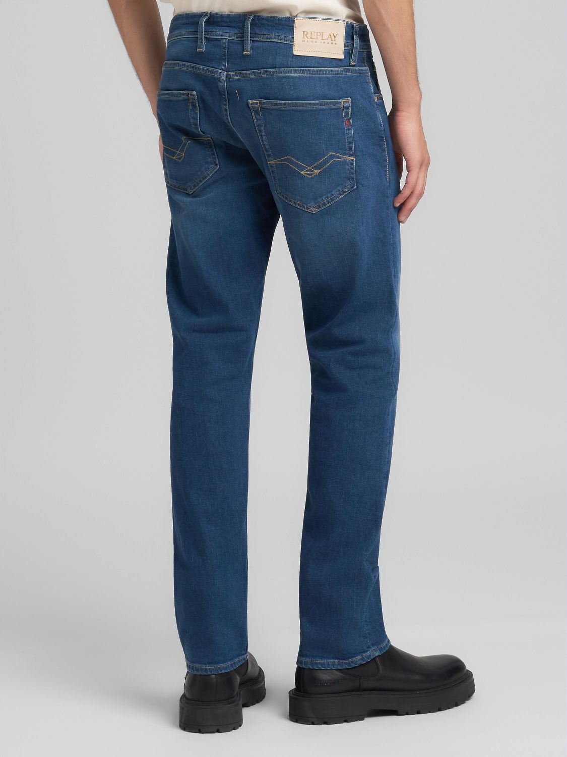 Replay Straight-Jeans »GROVER« in vielen verschiedenen Waschungen, mit Stretch