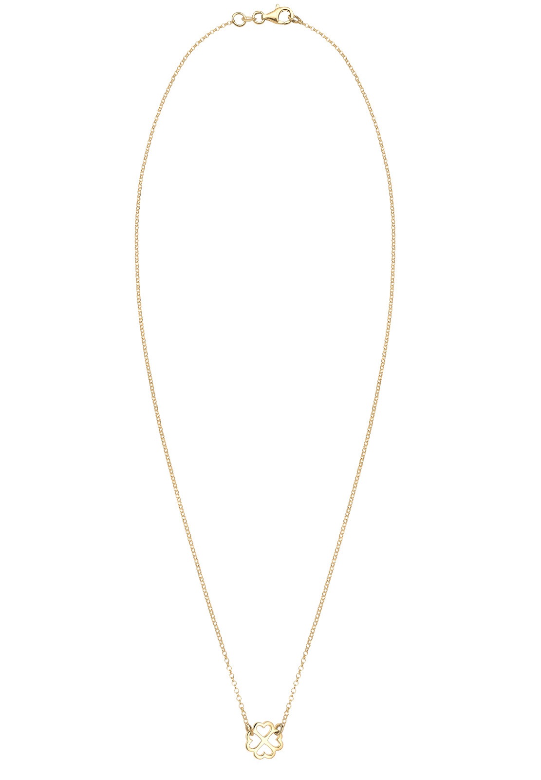 Elli Kette mit Anhänger »Kleeblatt Glücksbringer Trend 925 Silber«