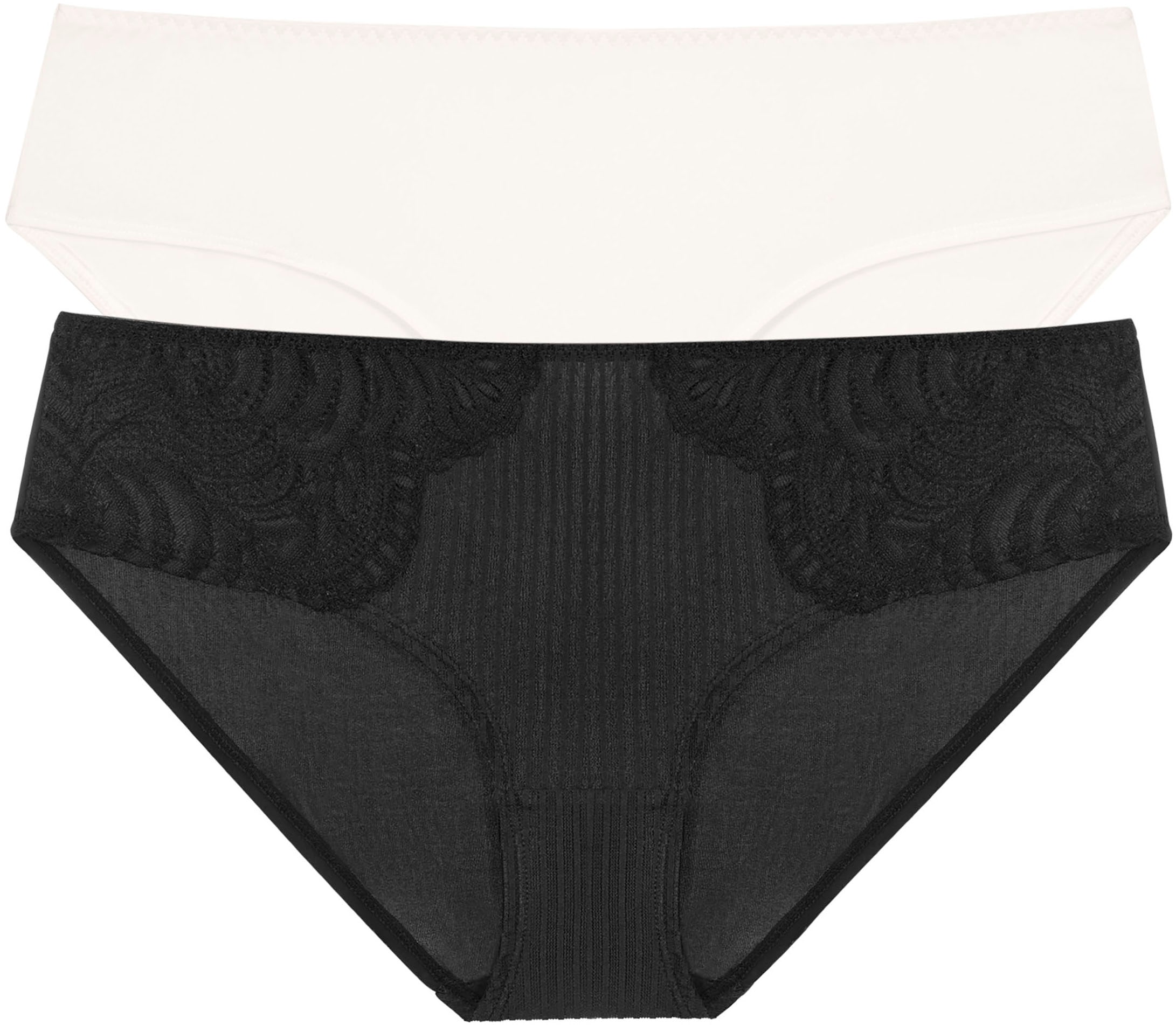 Dorina Hipster "EMERSYN" 2er Pack, leicht transparent, mit Spitze, mit Mesh günstig online kaufen