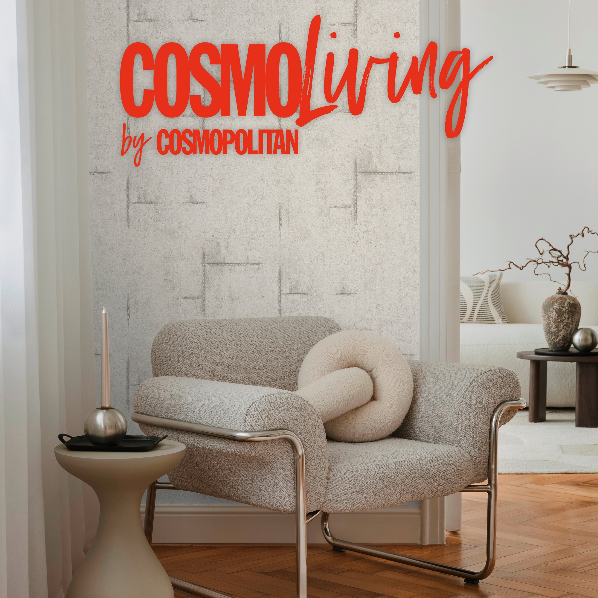 CosmoLiving by Cosmopolitan Vliestapete »Graphite Groove-Edge Betonoptiktapete« matt strukturiert Betonoptik mit modernem Industrial-Charme