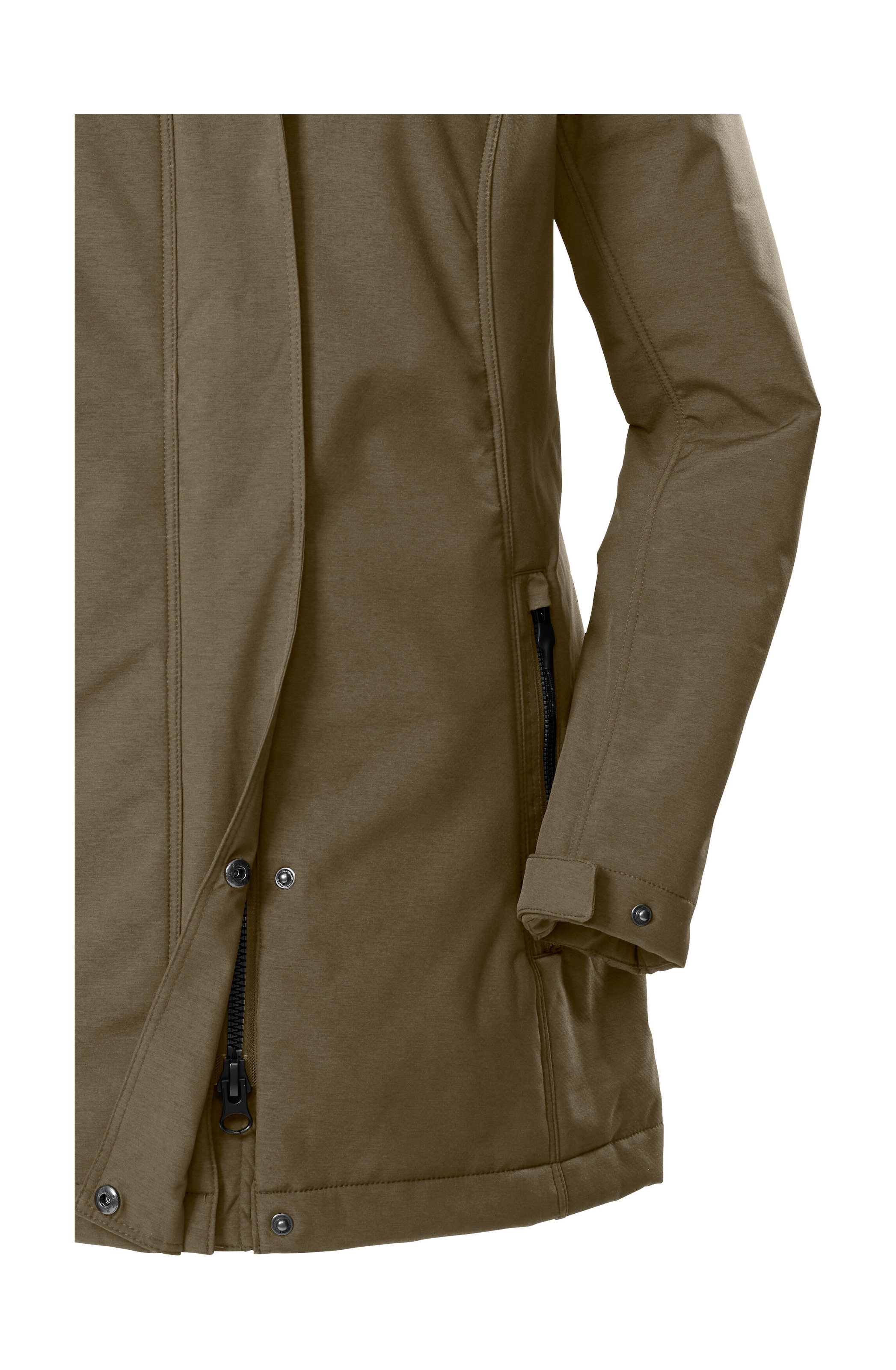 G.I.G.A. DX by killtec Softshellparka »GW 36 WMN SFTSHLL PRK«, Softshellparka: wasserdicht, Teddyfell, 2-Wege-Reißverschluss