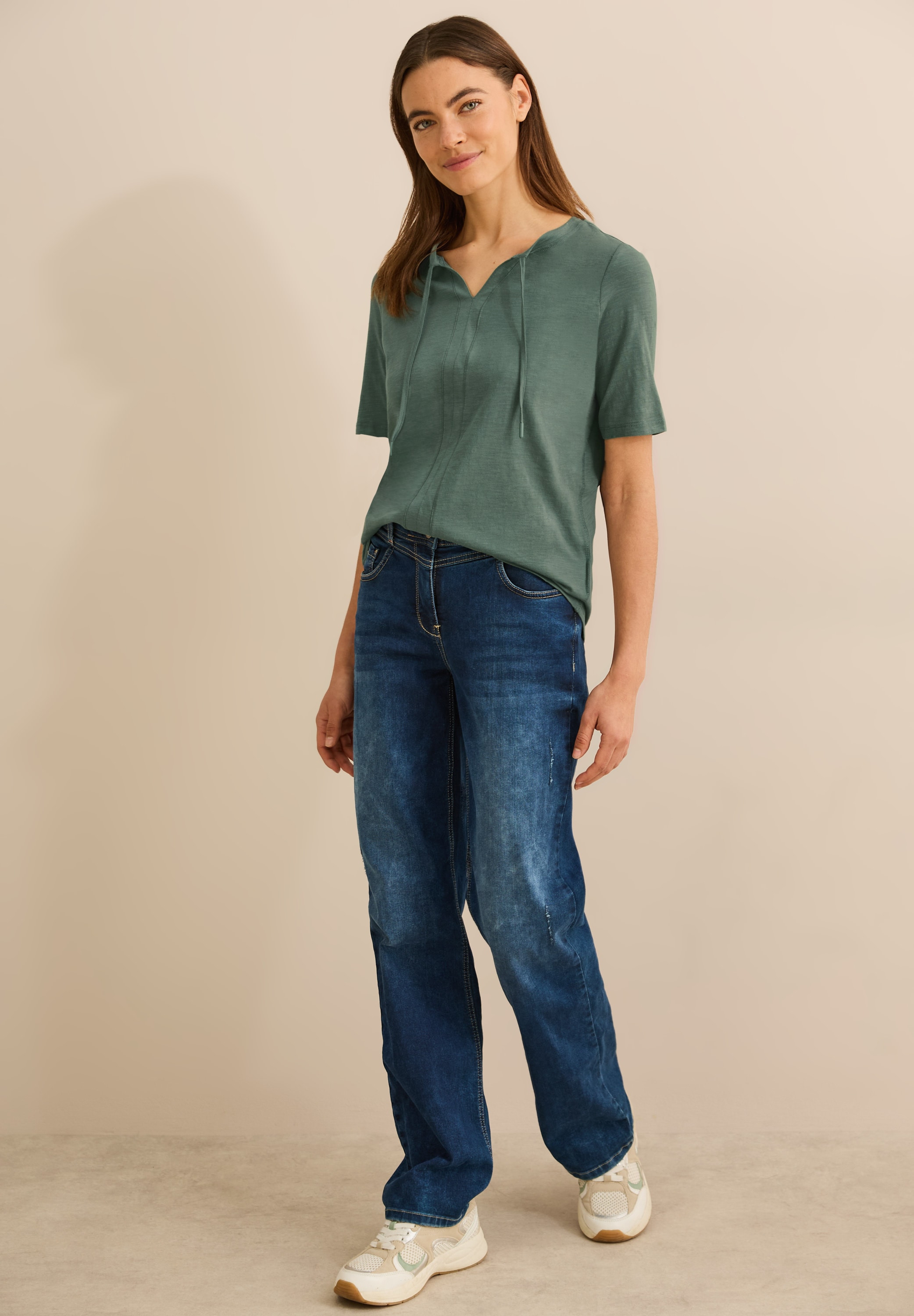 Cecil T-Shirt, aus reiner Baumwolle