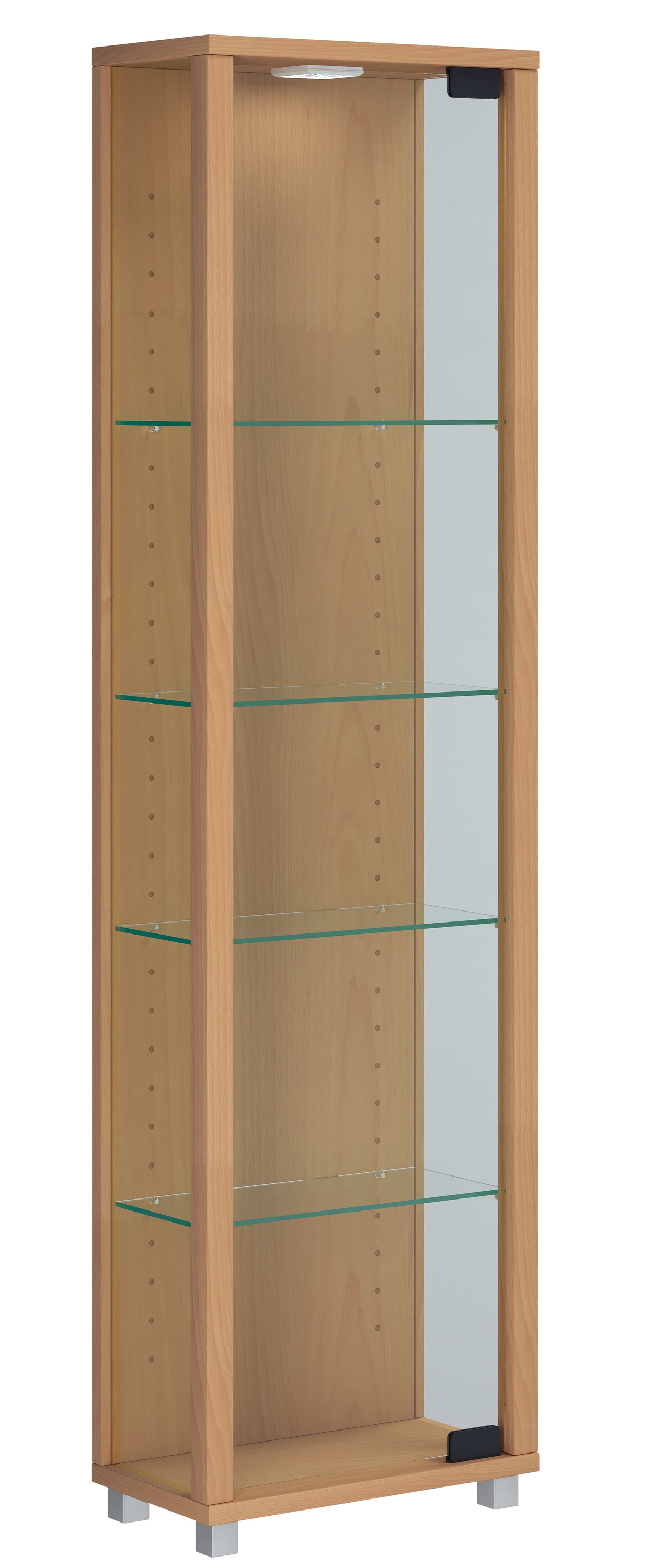 VCM Standvitrine "Holz Glas Stand Vitrine Sammelvitrine Edana Mini" 1 Stk. günstig online kaufen