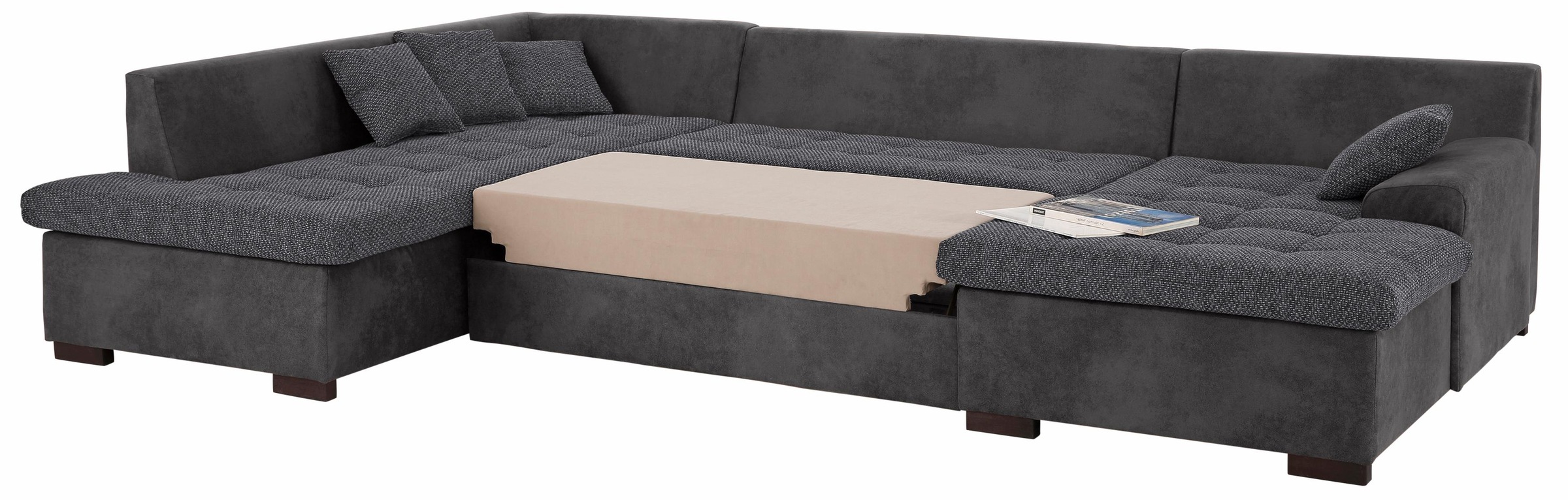 Home affaire Wohnlandschaft "Föhr U-Form" wahlweise mit Bettfunktion günstig online kaufen