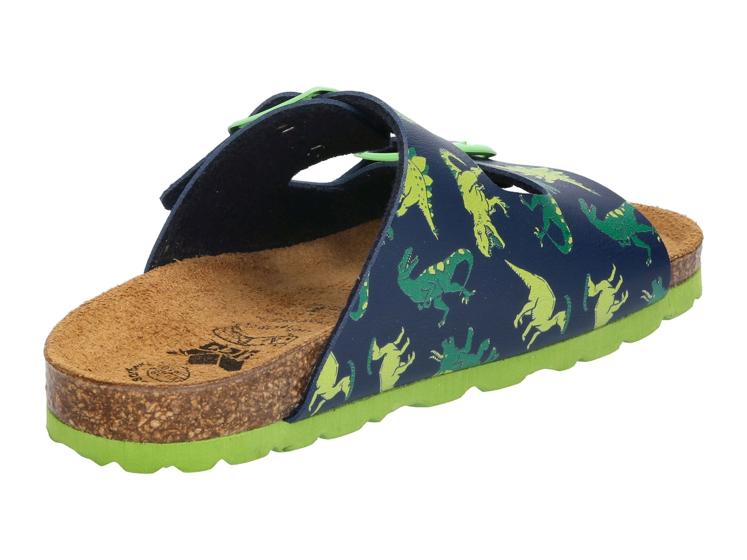 Hausschuh LICO "Pantolette Bioline Universe", Mädchen, Gr. 41, grün, Synthetik, Schuhe Hausschuh 3
