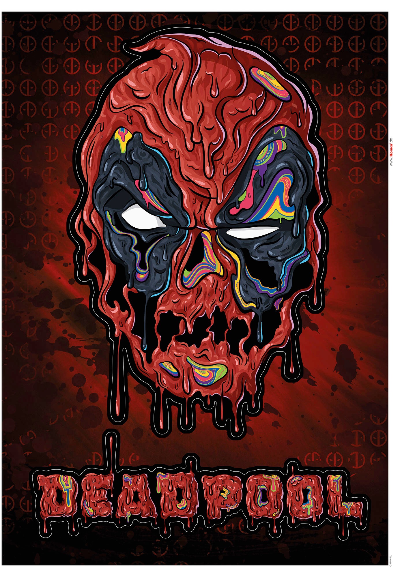 Komar Wandtattoo »Deadpool Meltpool« (2 St.)...