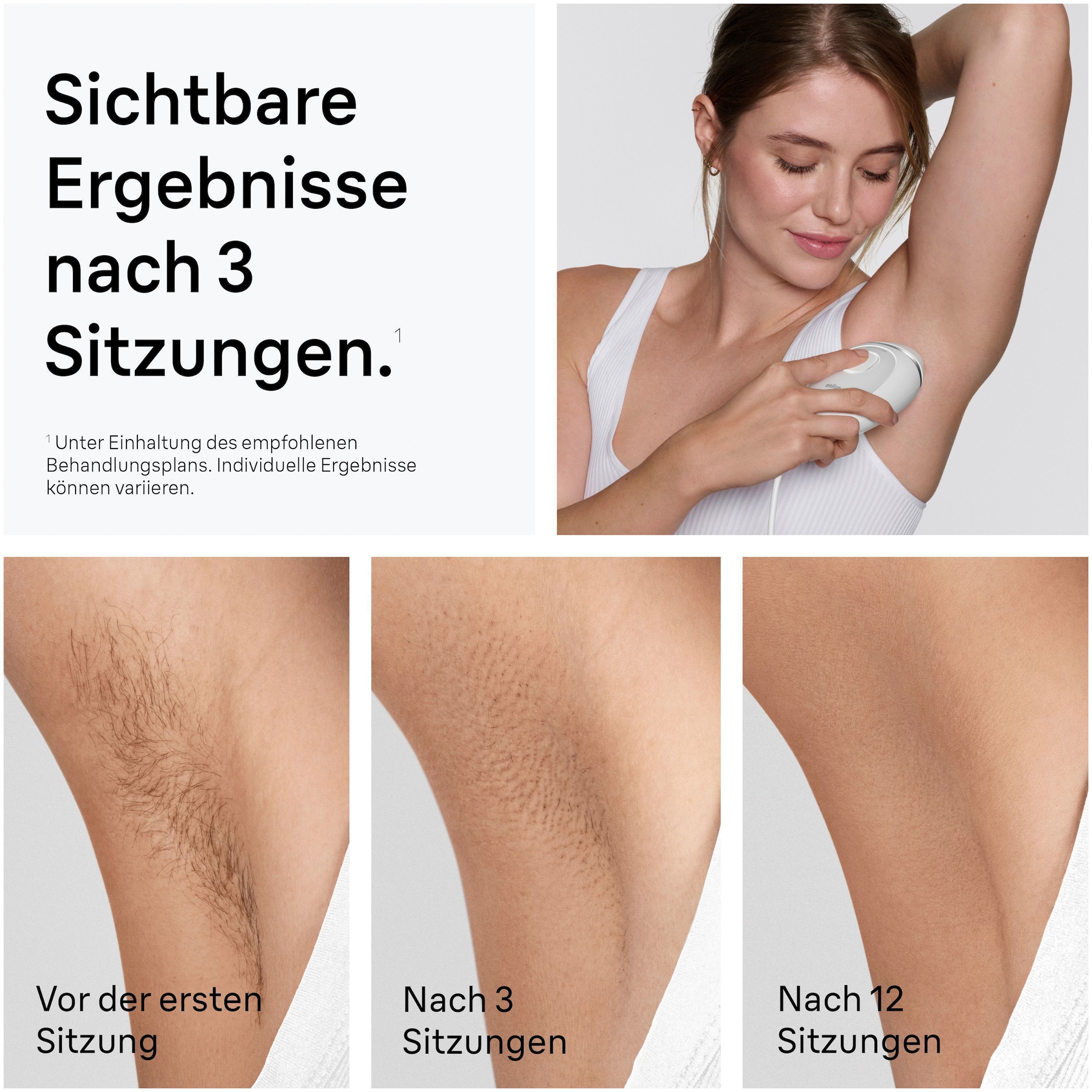 Braun IPL-Haarentferner »Silk-expert PL1115 (Modell 2026) PL1000 (Modell 2025)« 300.000 Lichtimpulse Mini-Haarentfernungsgerät, kompakte Größe für unterwegs