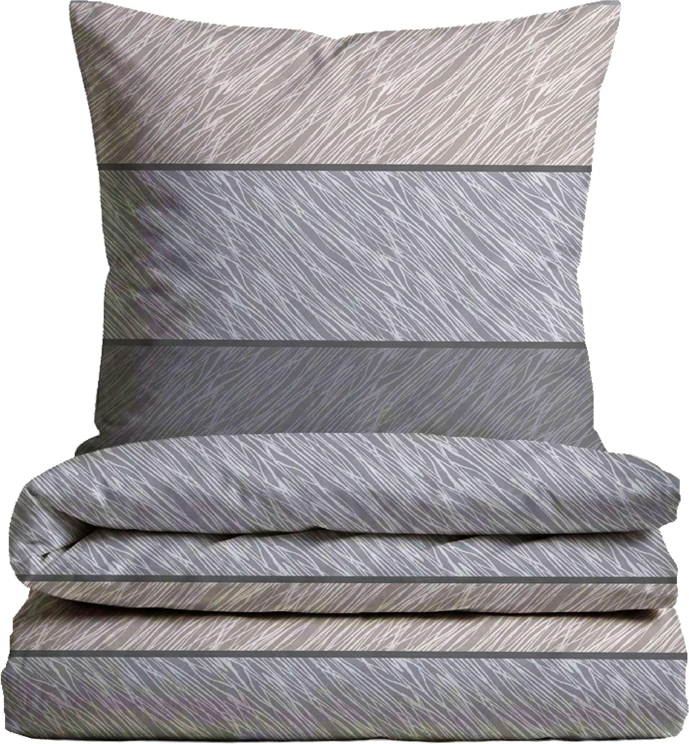 Biberna Bettwäsche »0007253 Premium Biber-Bettwäsche 100% Baumwolle ab Größe 135x200 cm« 2 wärmend & weich, Reißverschluss, Winterbettwäsche, Streifen