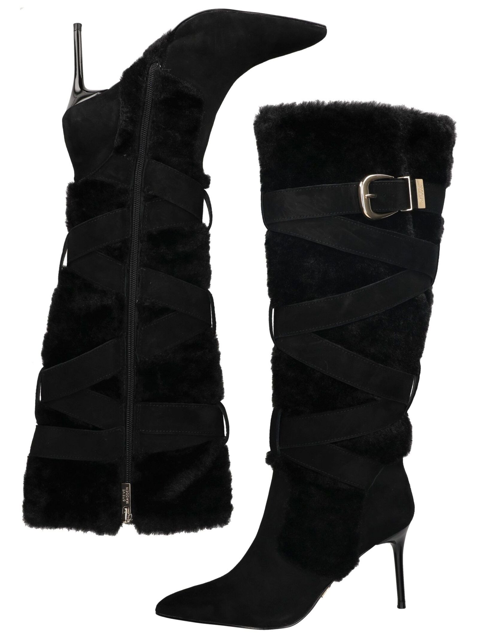 STEVE MADDEN High-Heel-Stiefel »STEVE MADDEN Stiefel Leder/Textil«