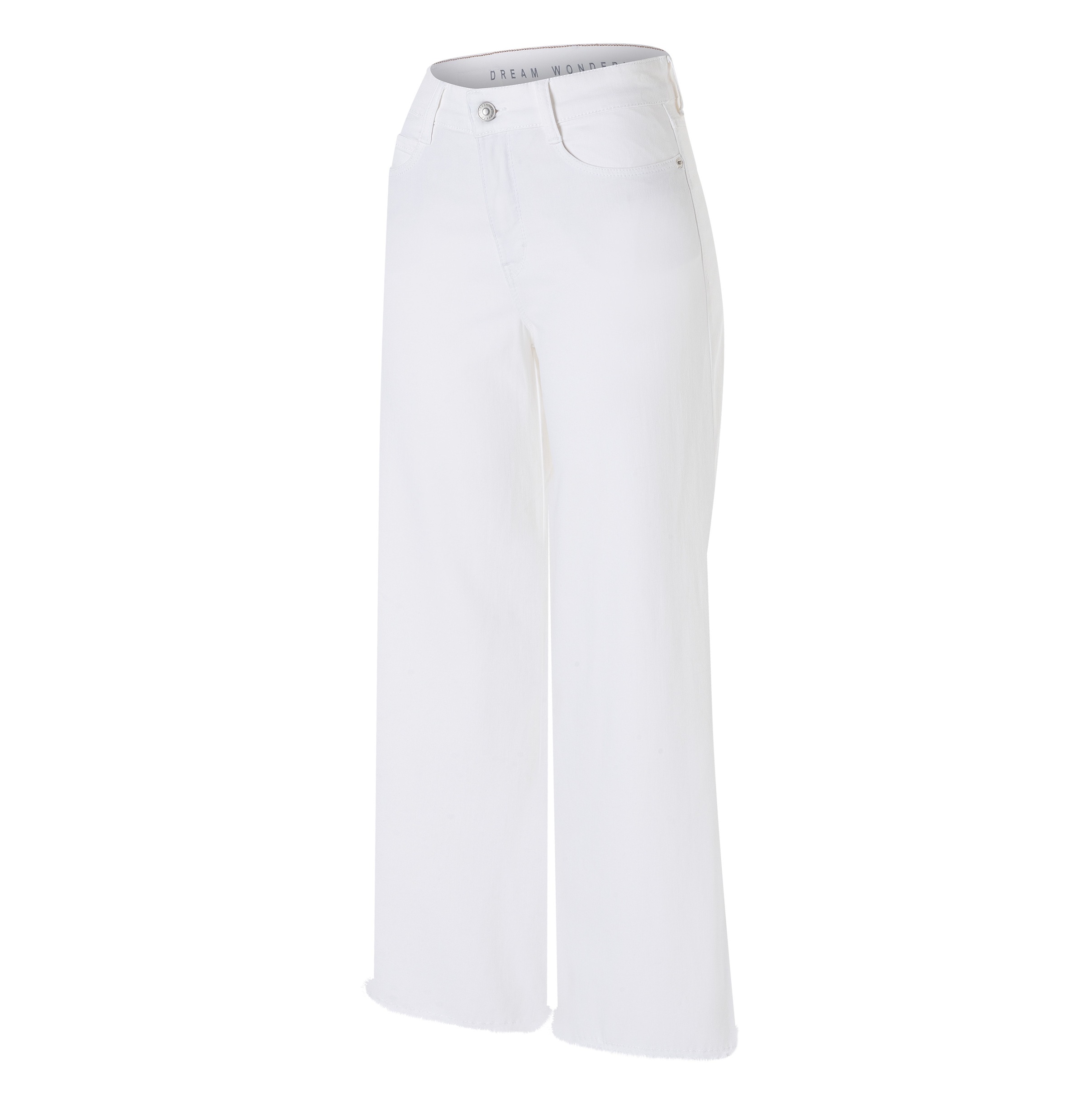 MAC Weite Jeans "DREAM WIDE" mit Fransen am Saum günstig online kaufen