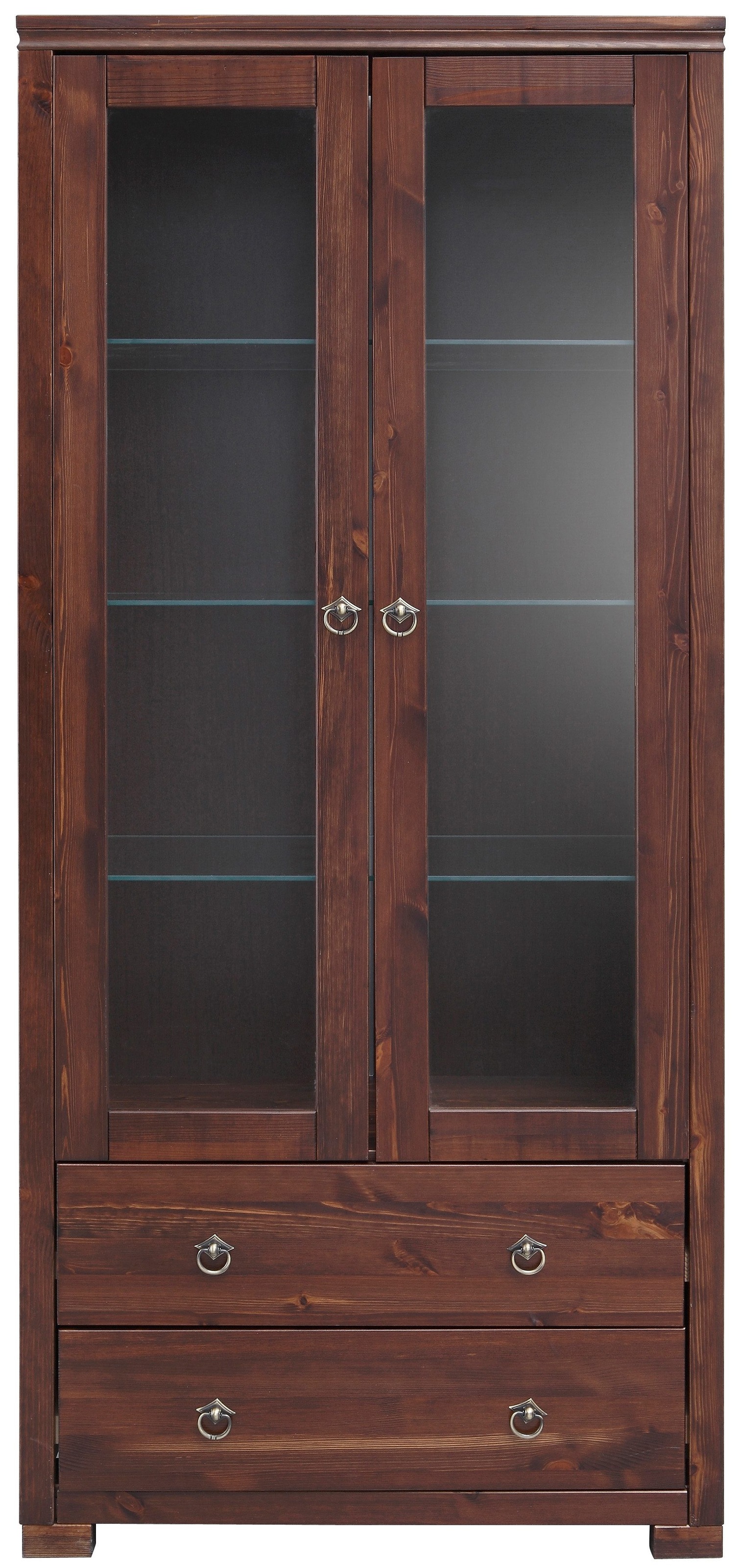 OTTO home Vitrine "Gotland" Breite 80 cm, Höhe 178 cm, mit Glastüren, aus m günstig online kaufen