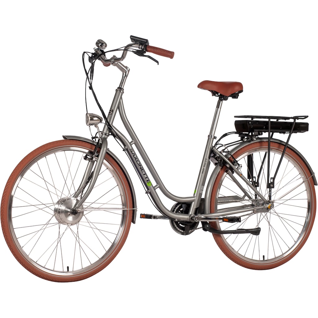 SAXONETTE E-Bike »Style Plus 2.0«, 3 Gang, Frontmotor 250 W, (mit Akku-Ladegerät)